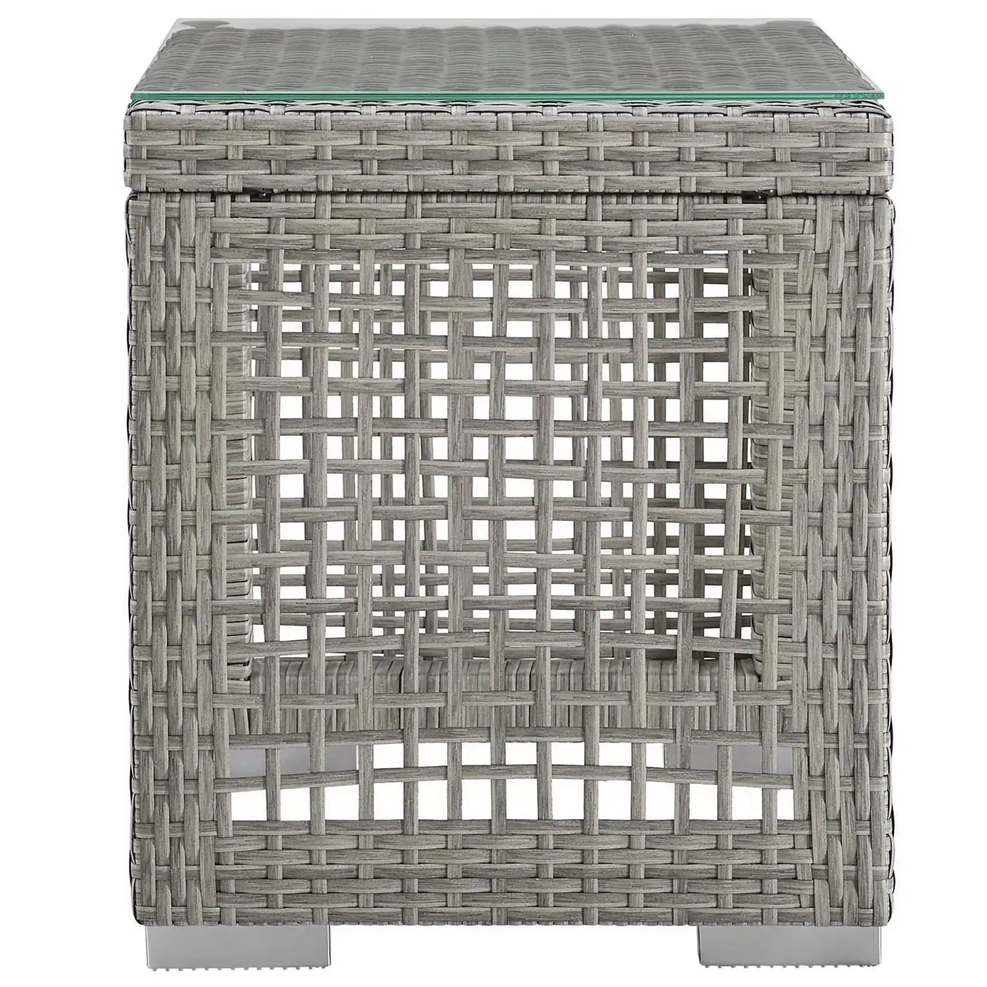 Aura Outdoor Patio Wicker Rattan Side Table by Modway - Best Buy Furniture