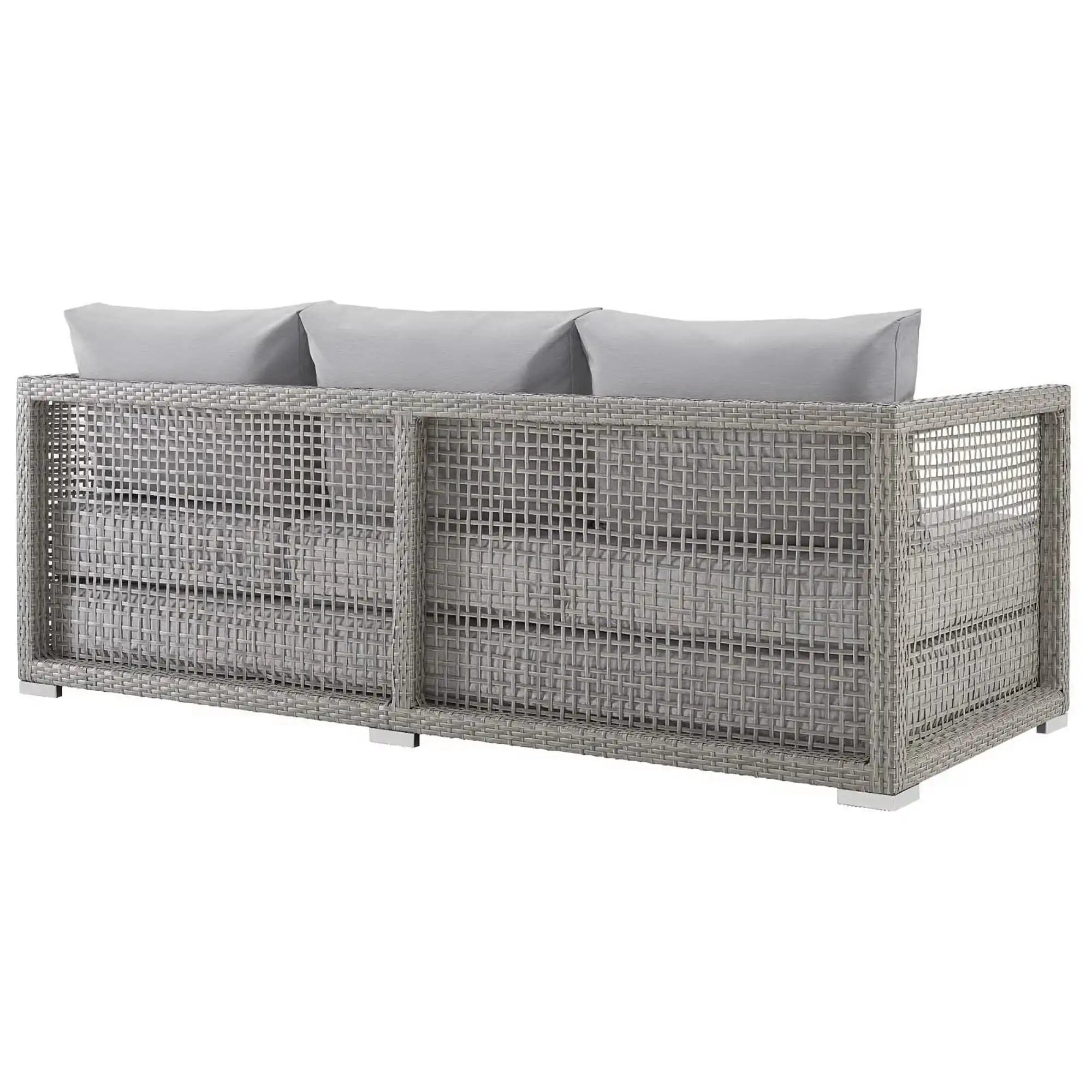 Aura Outdoor Patio Wicker Rattan Sofa by Modway - Best Buy Furniture