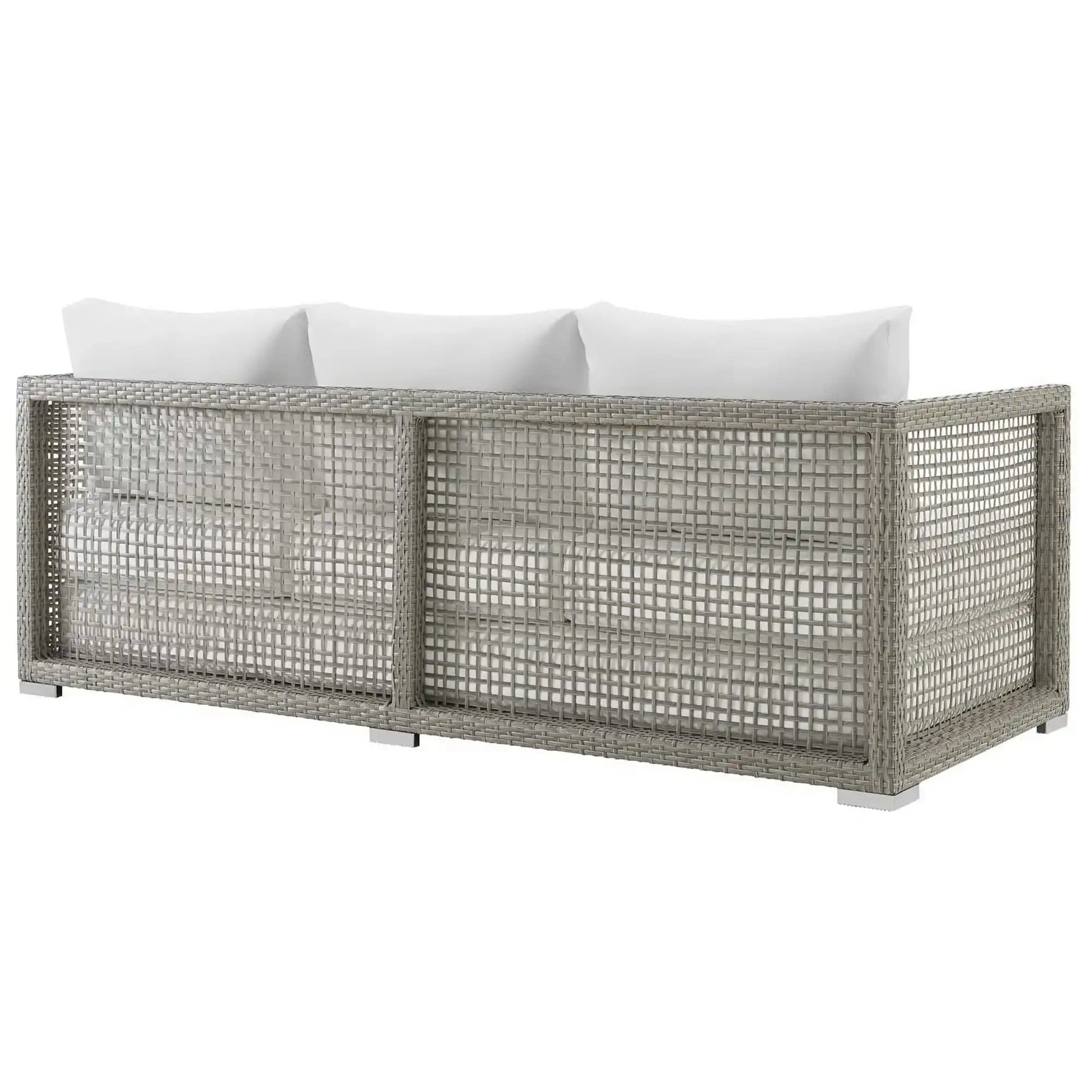 Aura Outdoor Patio Wicker Rattan Sofa by Modway - Best Buy Furniture