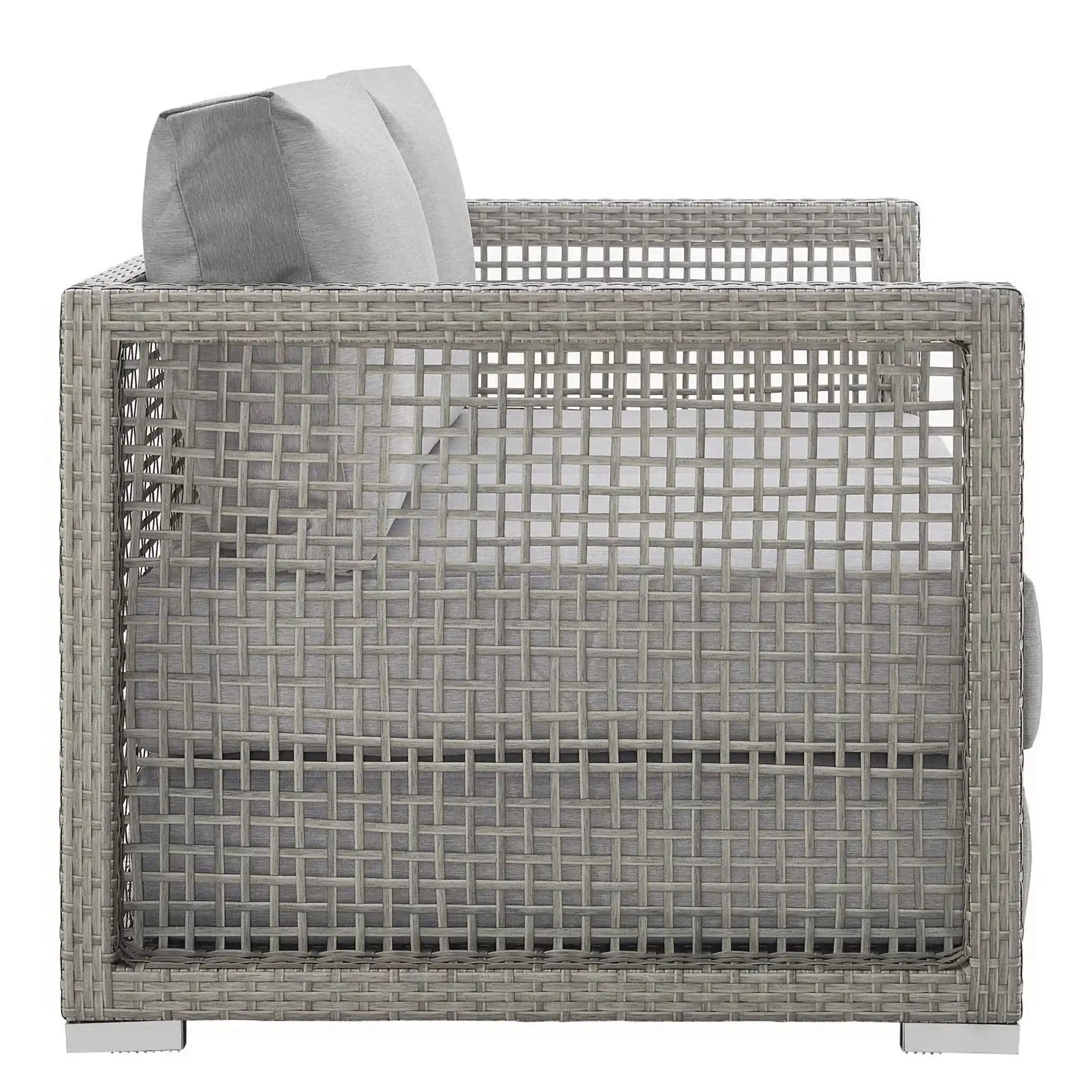 Aura Outdoor Patio Wicker Rattan Loveseat by Modway - Best Buy Furniture