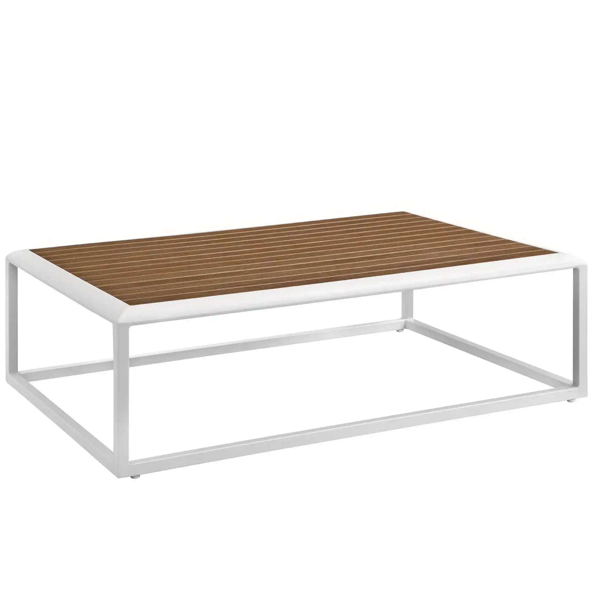 Stance Outdoor Patio Aluminum Coffee Table by Modway - Best Buy Furniture