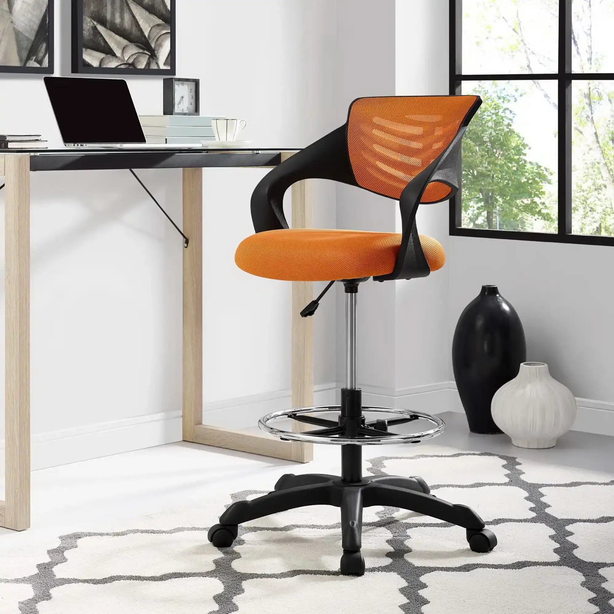 Thrive Mesh Drafting Chair by Modway - Best Buy Furniture
