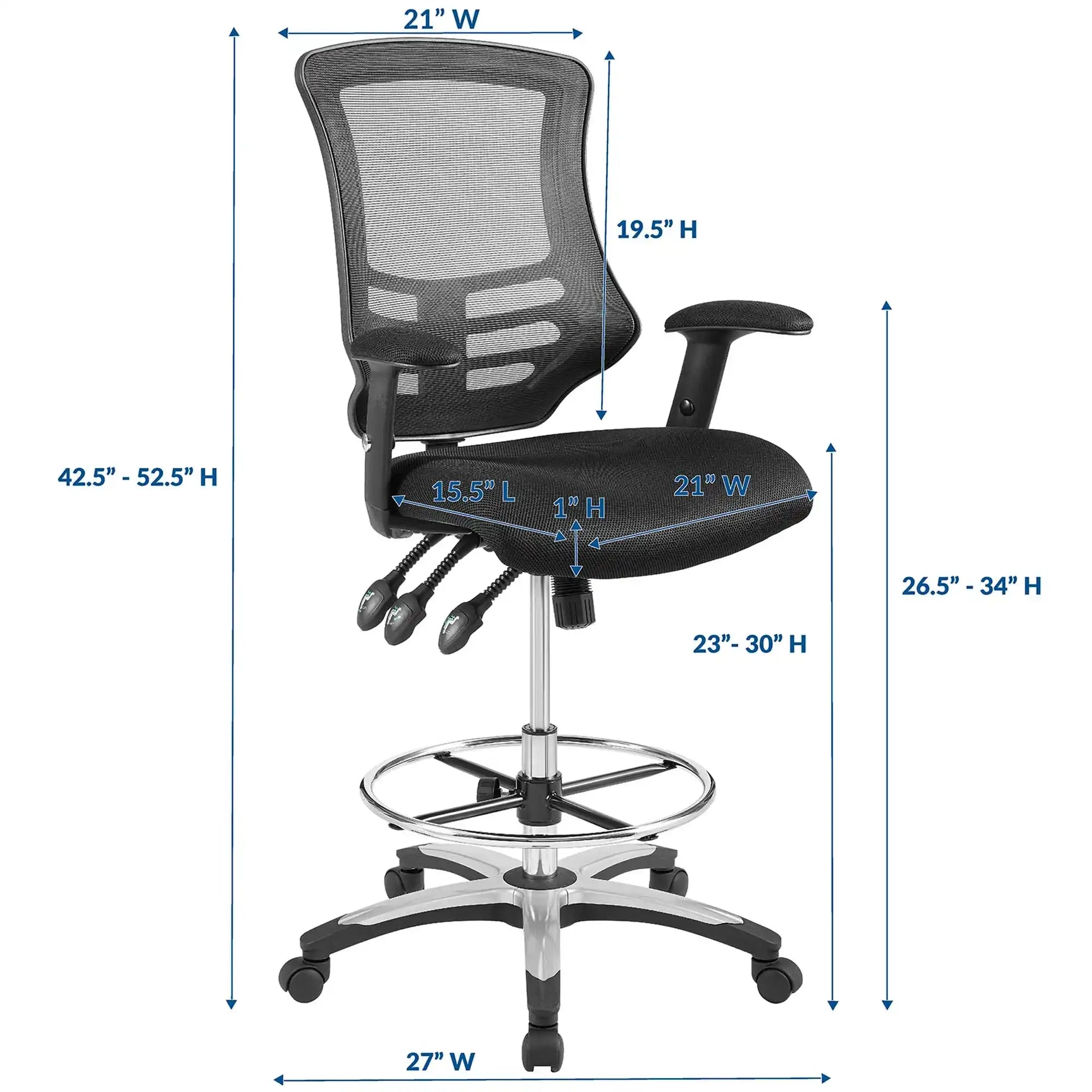 Calibrate Mesh Drafting Chair by Modway - Best Buy Furniture