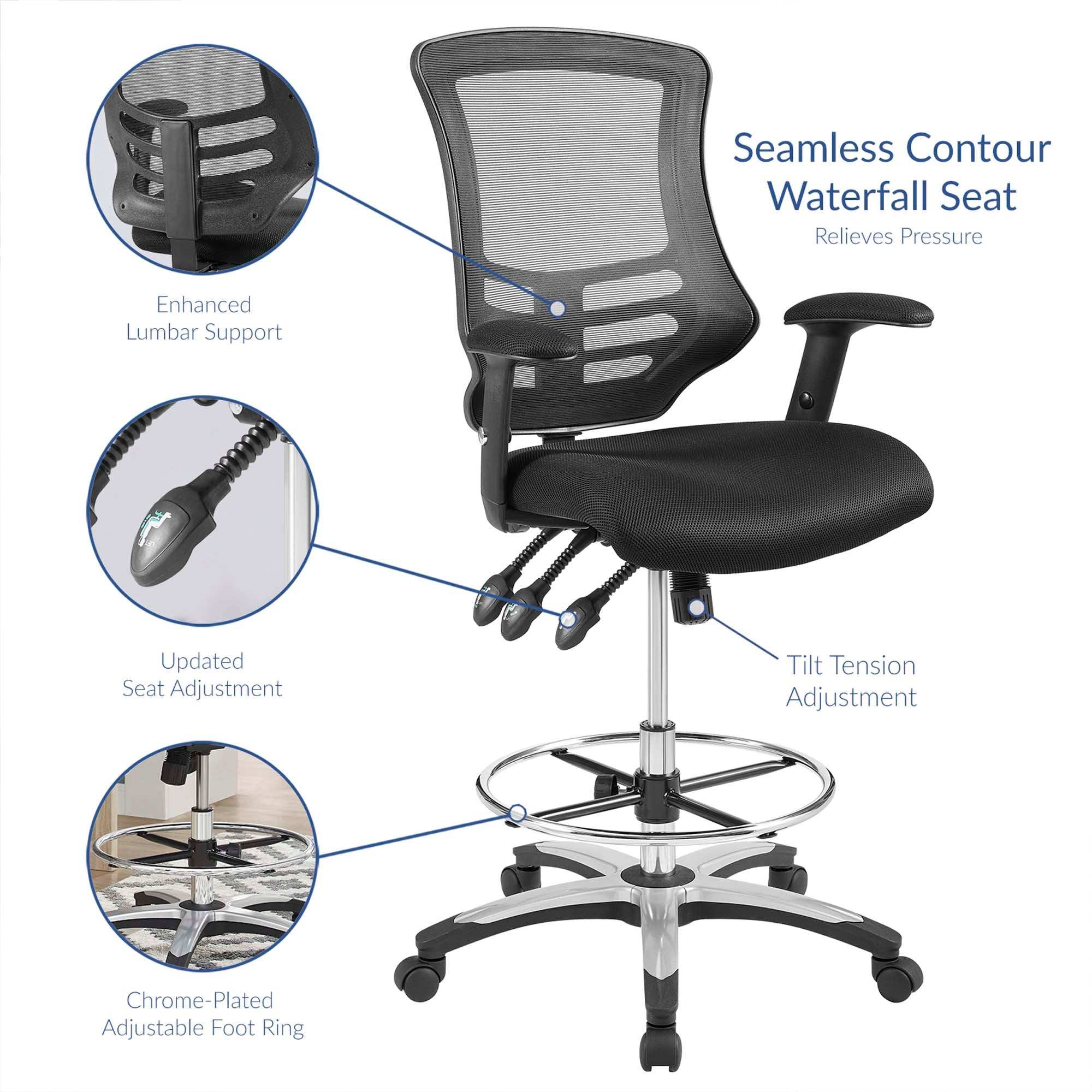 Calibrate Mesh Drafting Chair by Modway - Best Buy Furniture