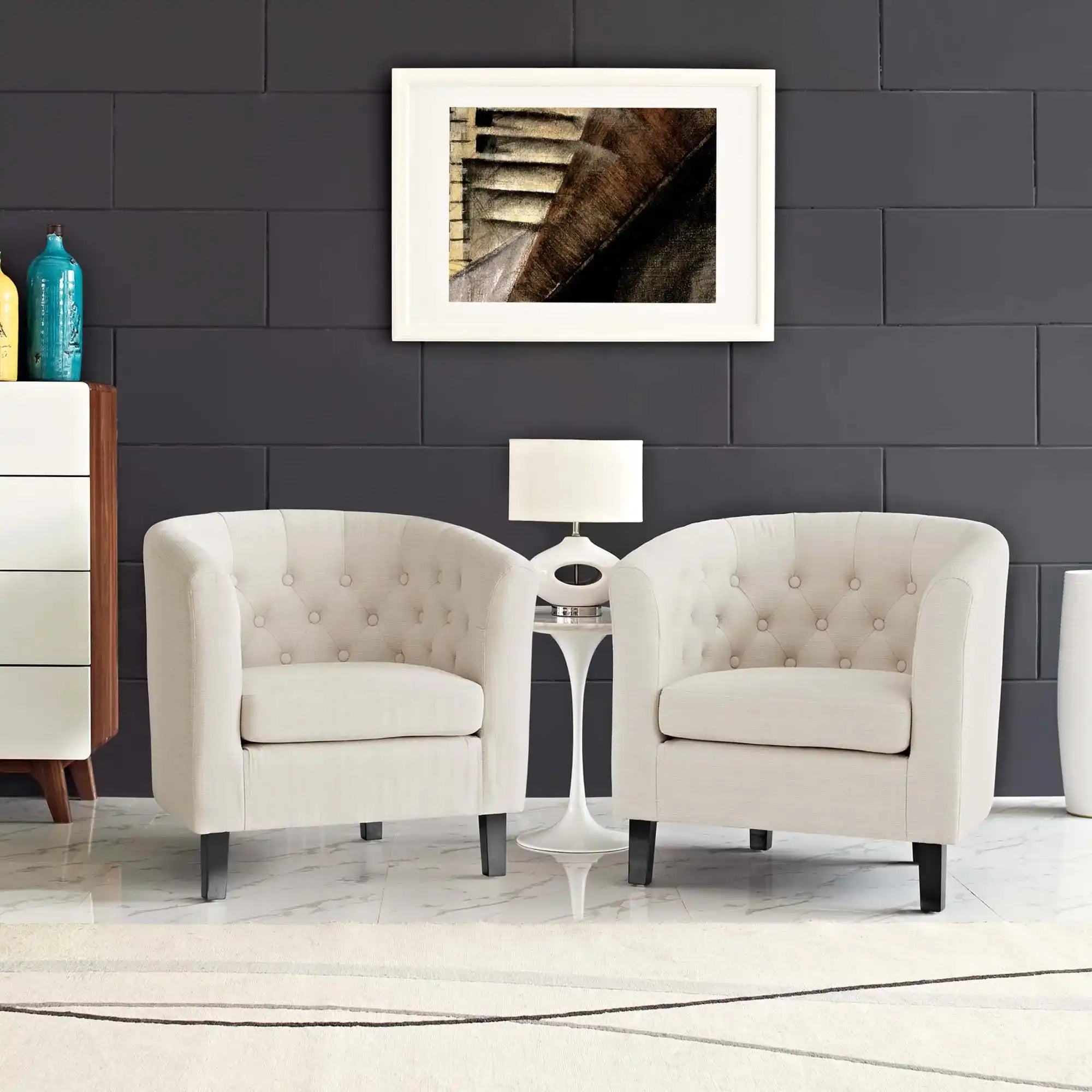 Prospect 2 Piece Upholstered Fabric Armchair Set by Modway - Best Buy Furniture