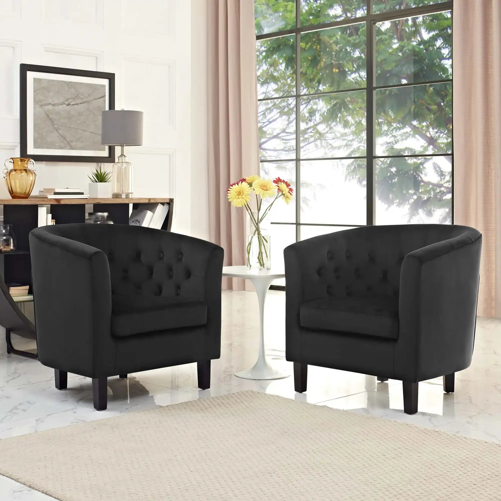 Prospect 2 Piece Performance Velvet Armchair Set by Modway - Best Buy Furniture