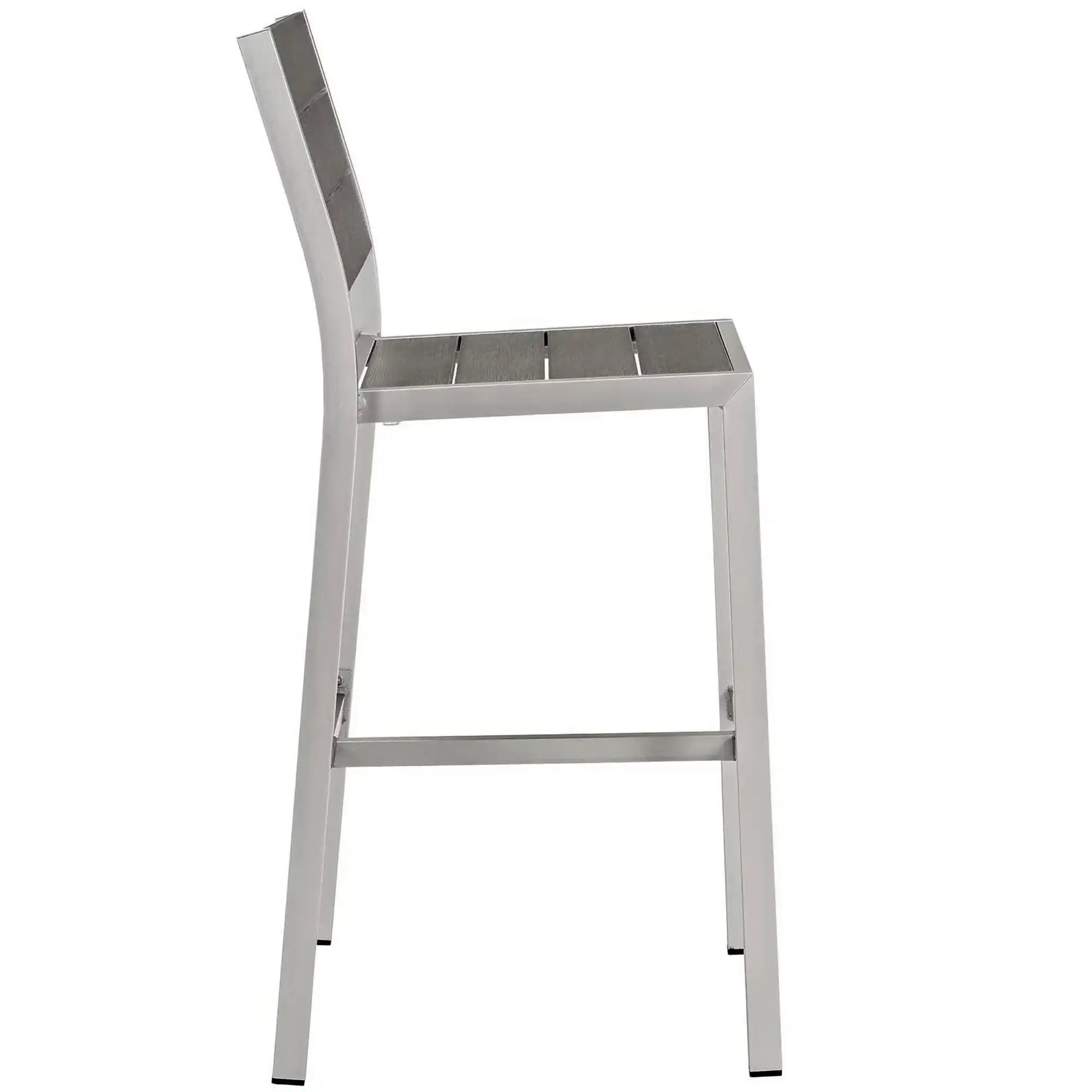 Shore Outdoor Patio Aluminum Armless Bar Stool Set of 2 by Modway - Best Buy Furniture