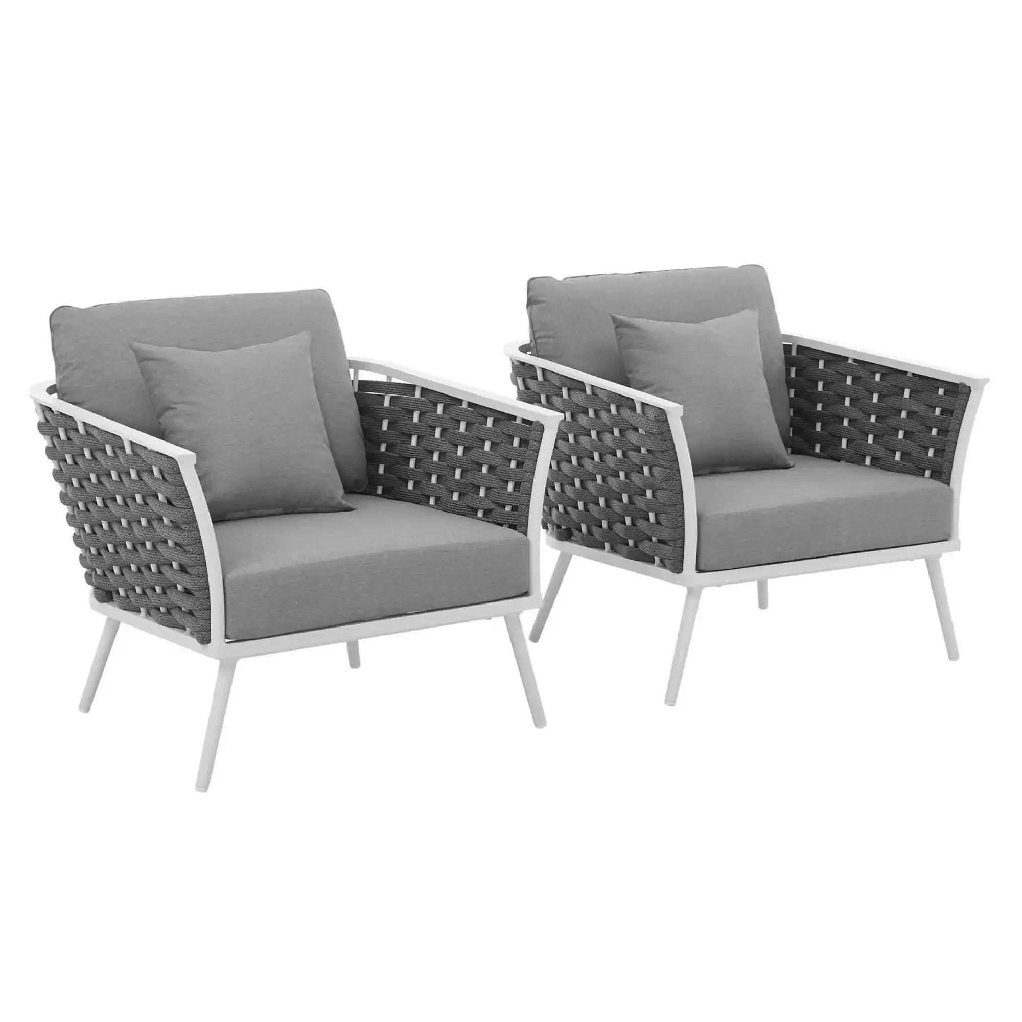 Stance Outdoor Patio Aluminum Armchair Set of 2 by Modway - Best Buy Furniture
