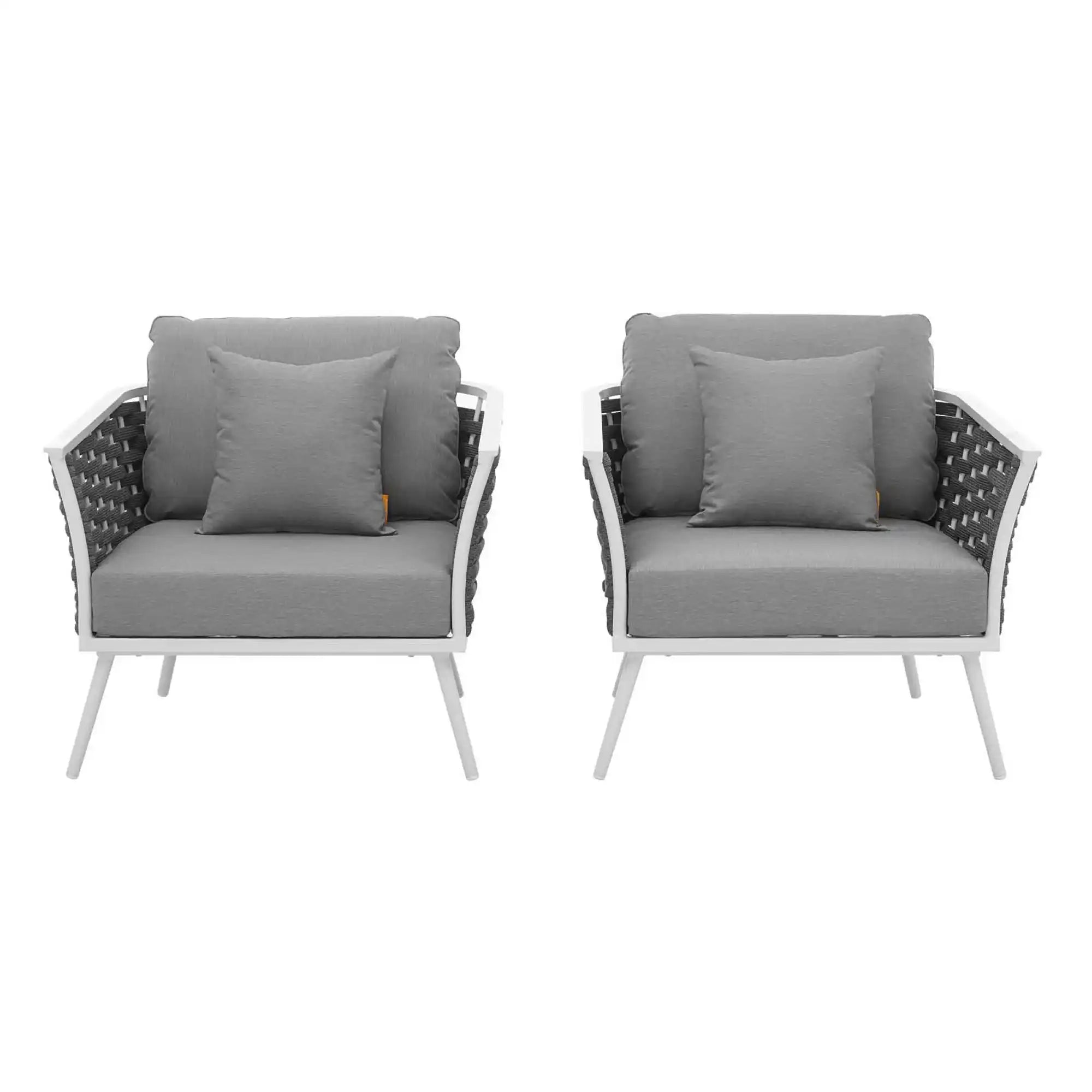 Stance Outdoor Patio Aluminum Armchair Set of 2 by Modway - Best Buy Furniture