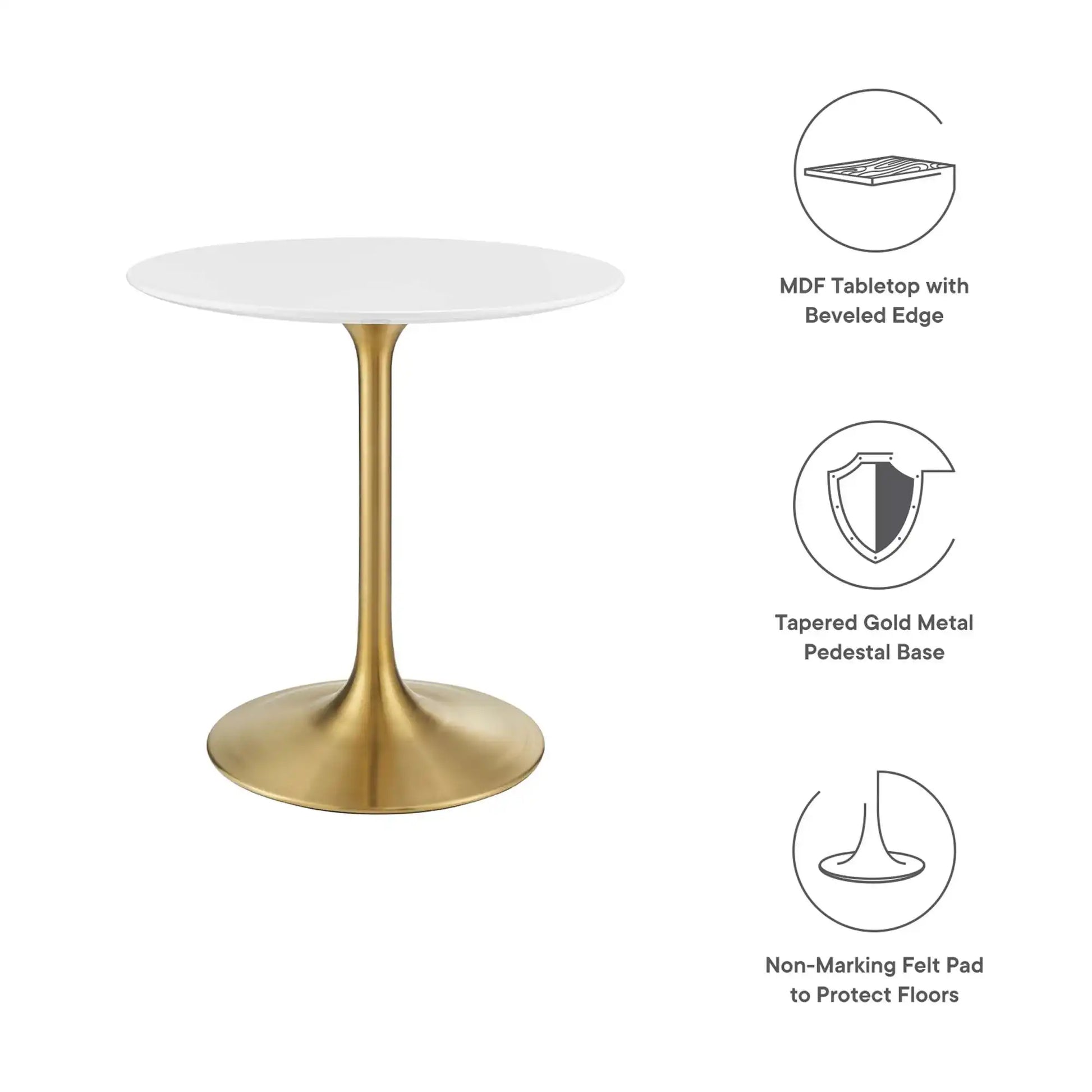 Lippa 28" Round Wood Dining Table by Modway - Best Buy Furniture