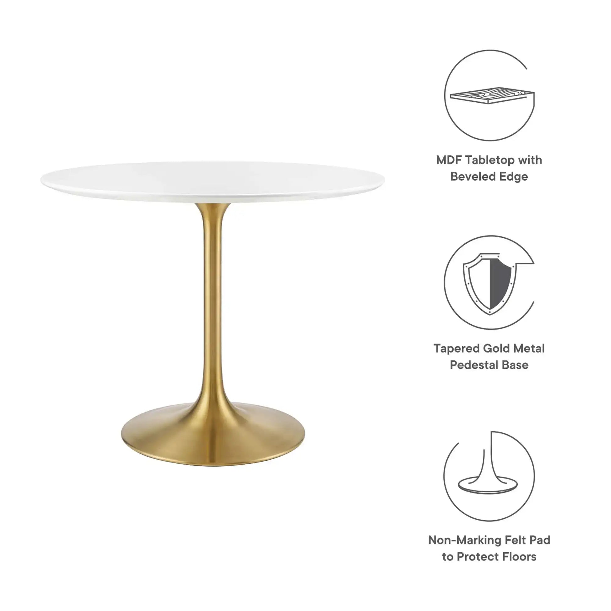 Lippa 36" Round Wood Dining Table by Modway - Best Buy Furniture