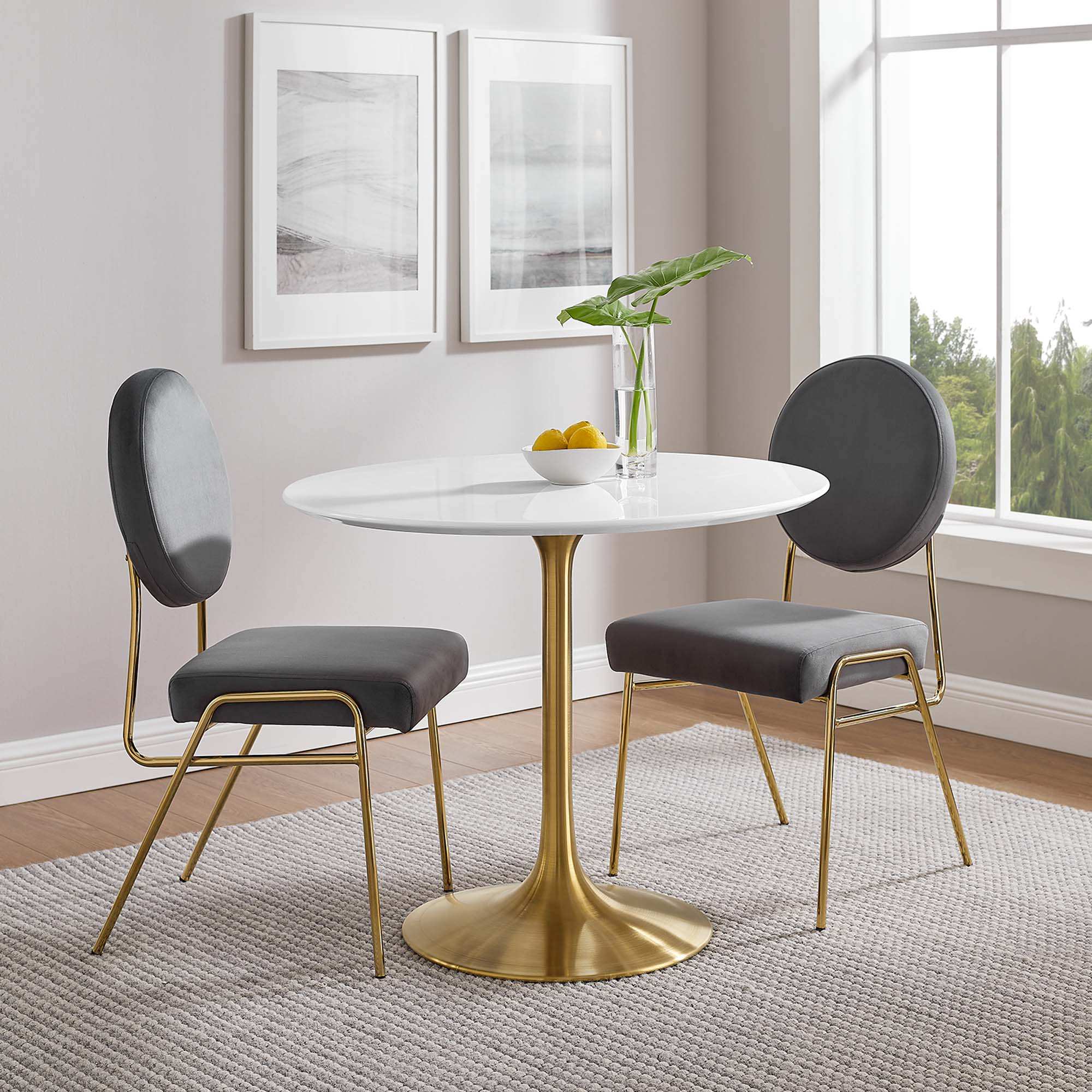 Lippa 36" Round Wood Dining Table by Modway - Best Buy Furniture