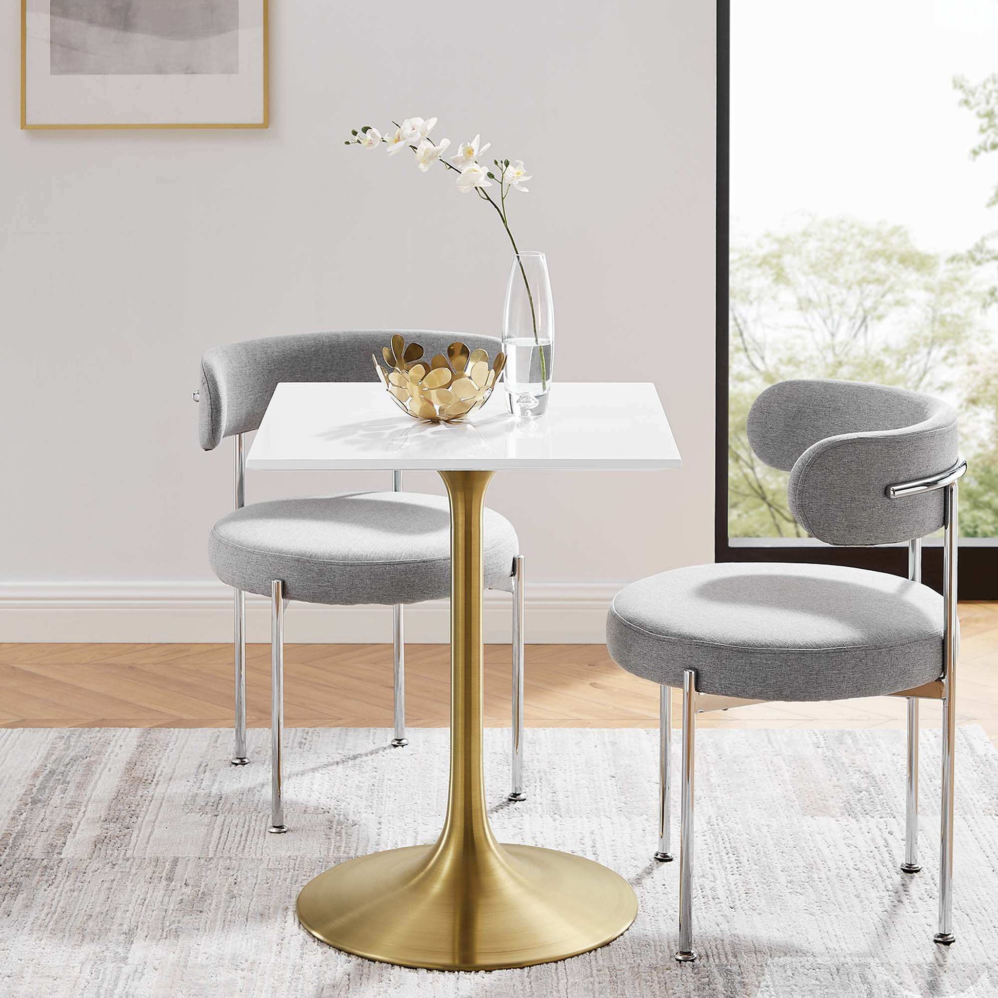 Lippa 24" Square Wood Dining Table by Modway - Best Buy Furniture