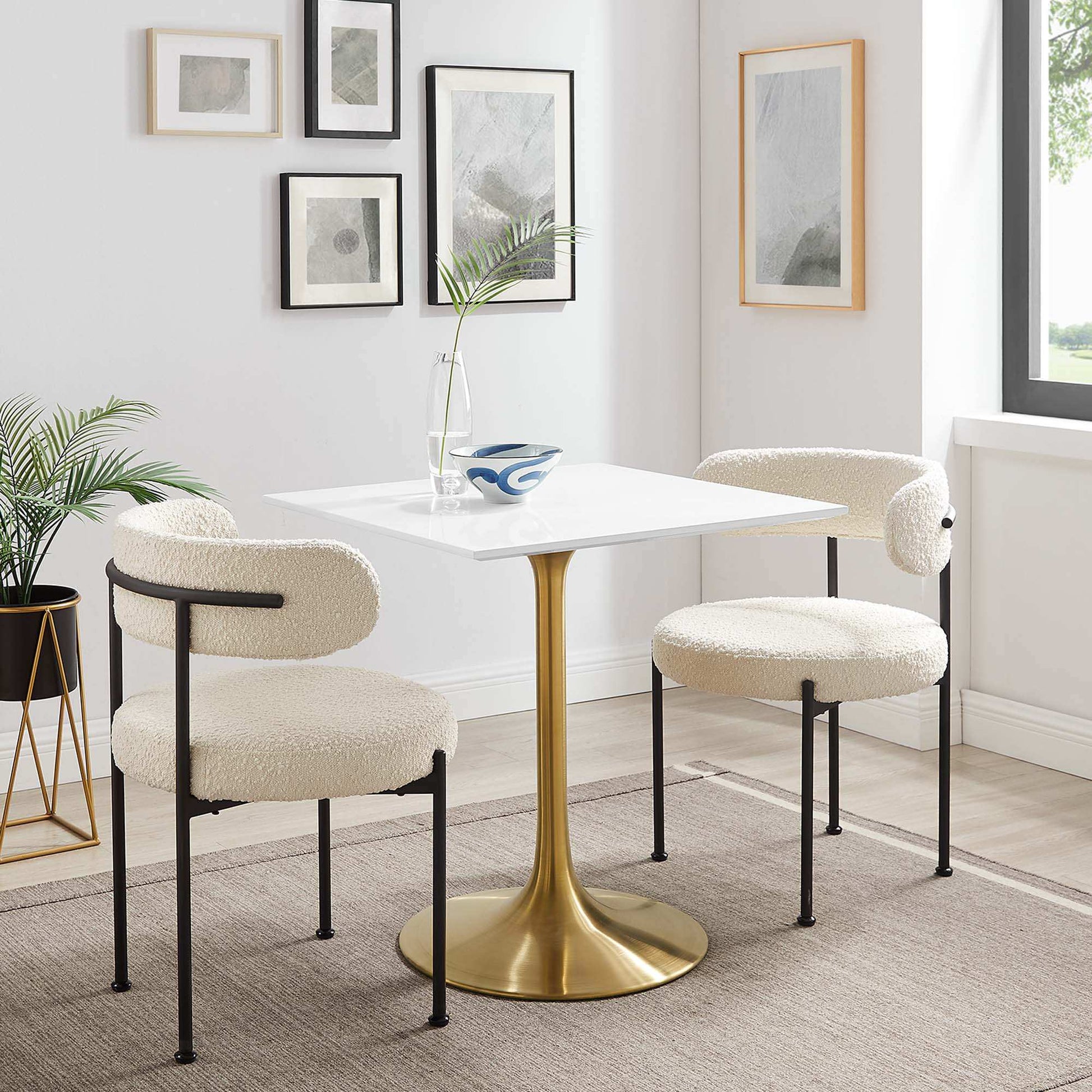 Lippa 28" Square Wood Dining Table by Modway - Best Buy Furniture