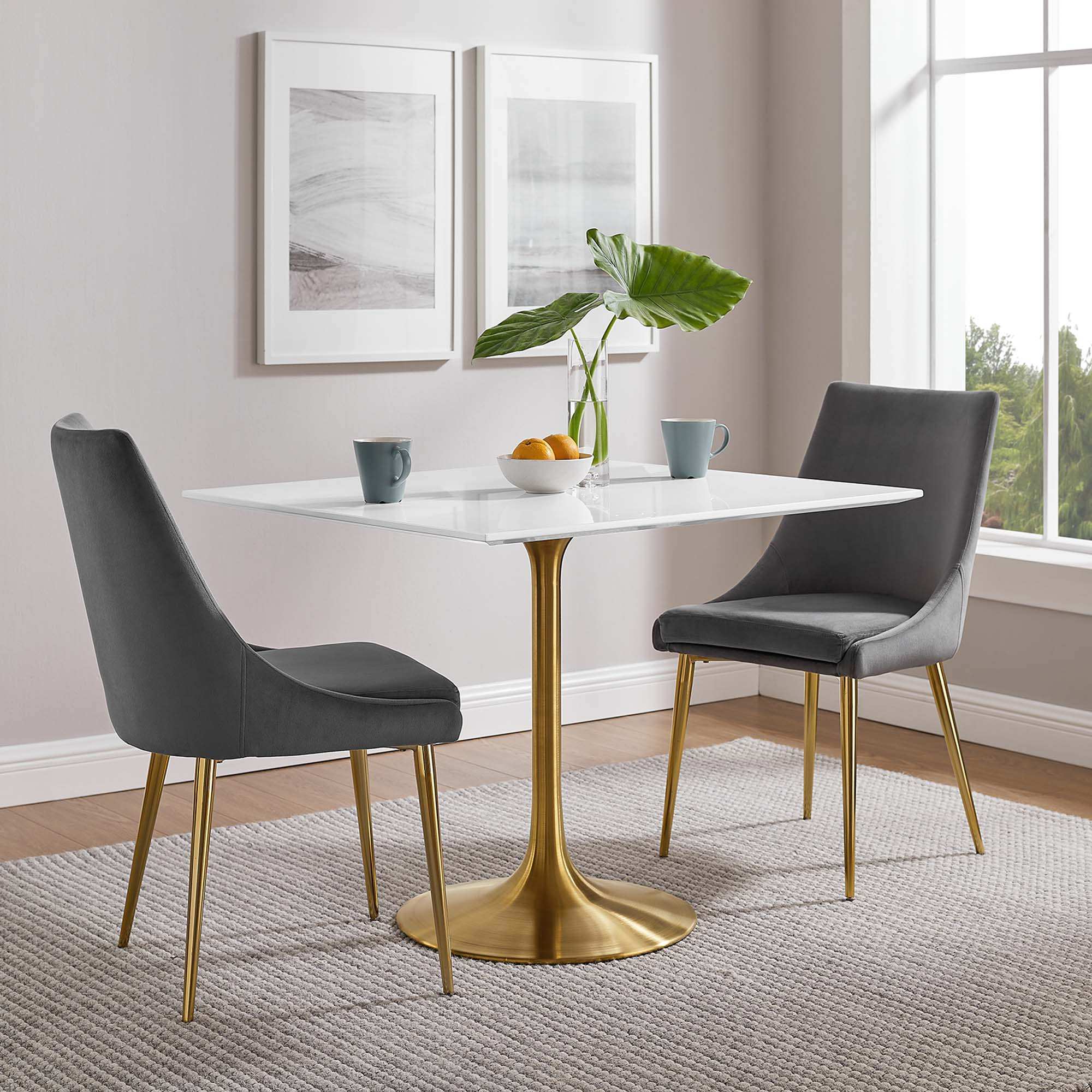 Lippa 36" Square Wood Dining Table by Modway - Best Buy Furniture