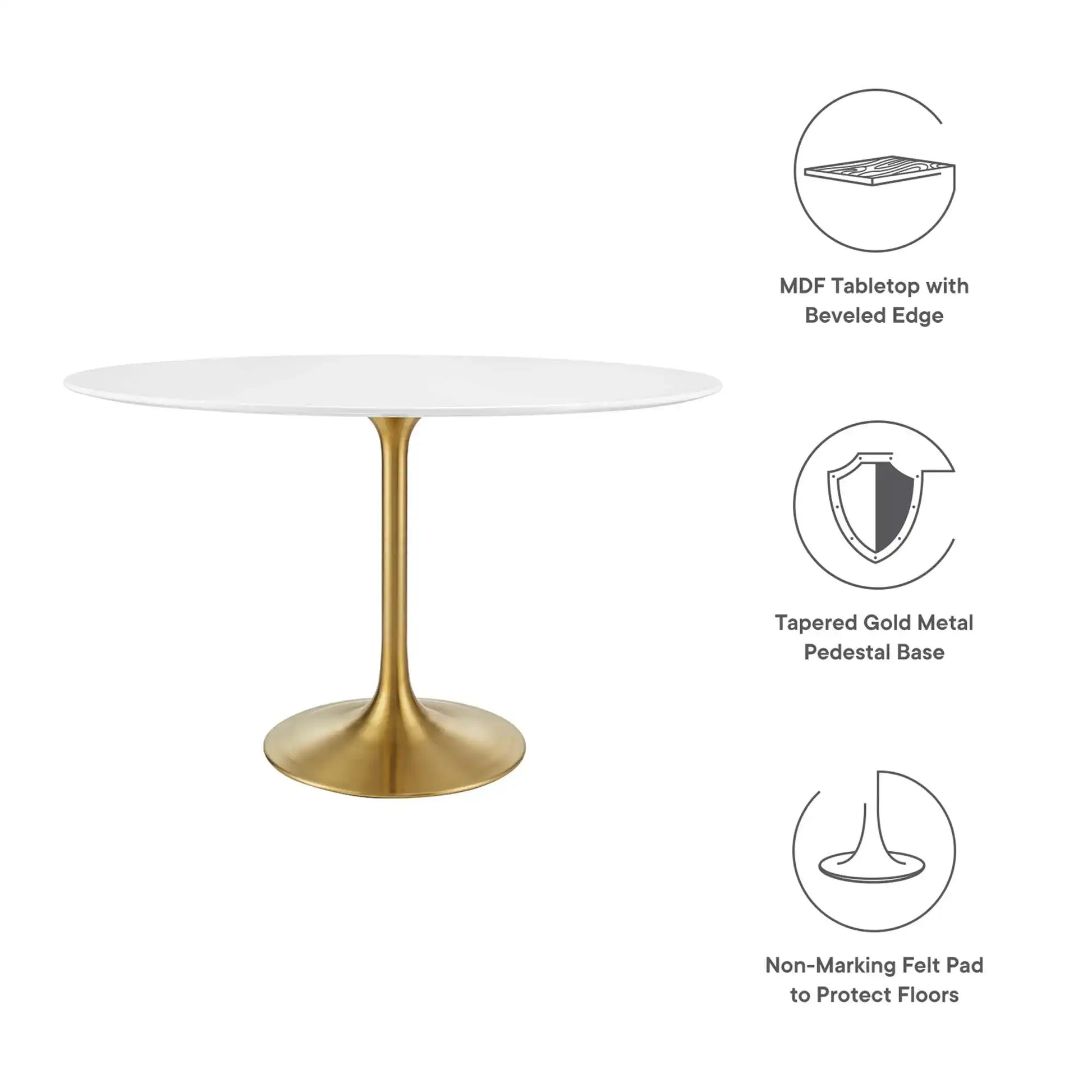 Lippa 48" Oval Wood Dining Table by Modway - Best Buy Furniture