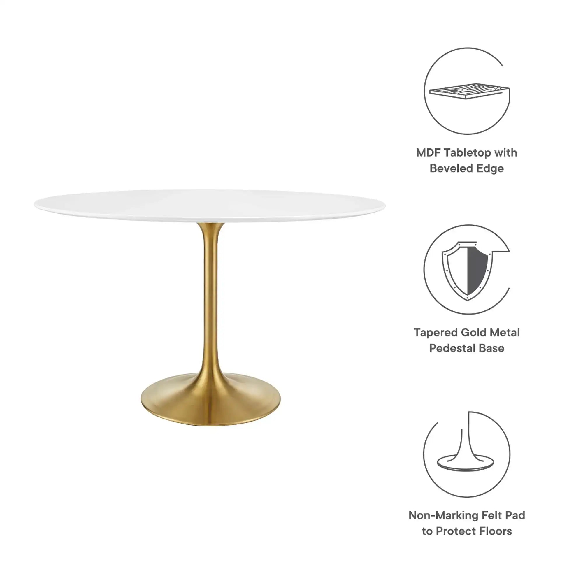 Lippa 48" Oval Wood Dining Table by Modway - Best Buy Furniture