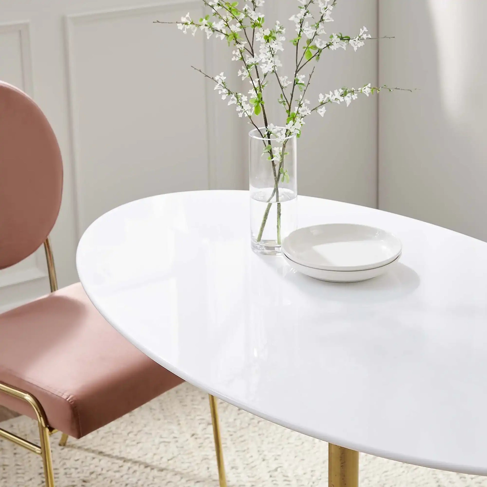Lippa 48" Oval Wood Dining Table by Modway - Best Buy Furniture