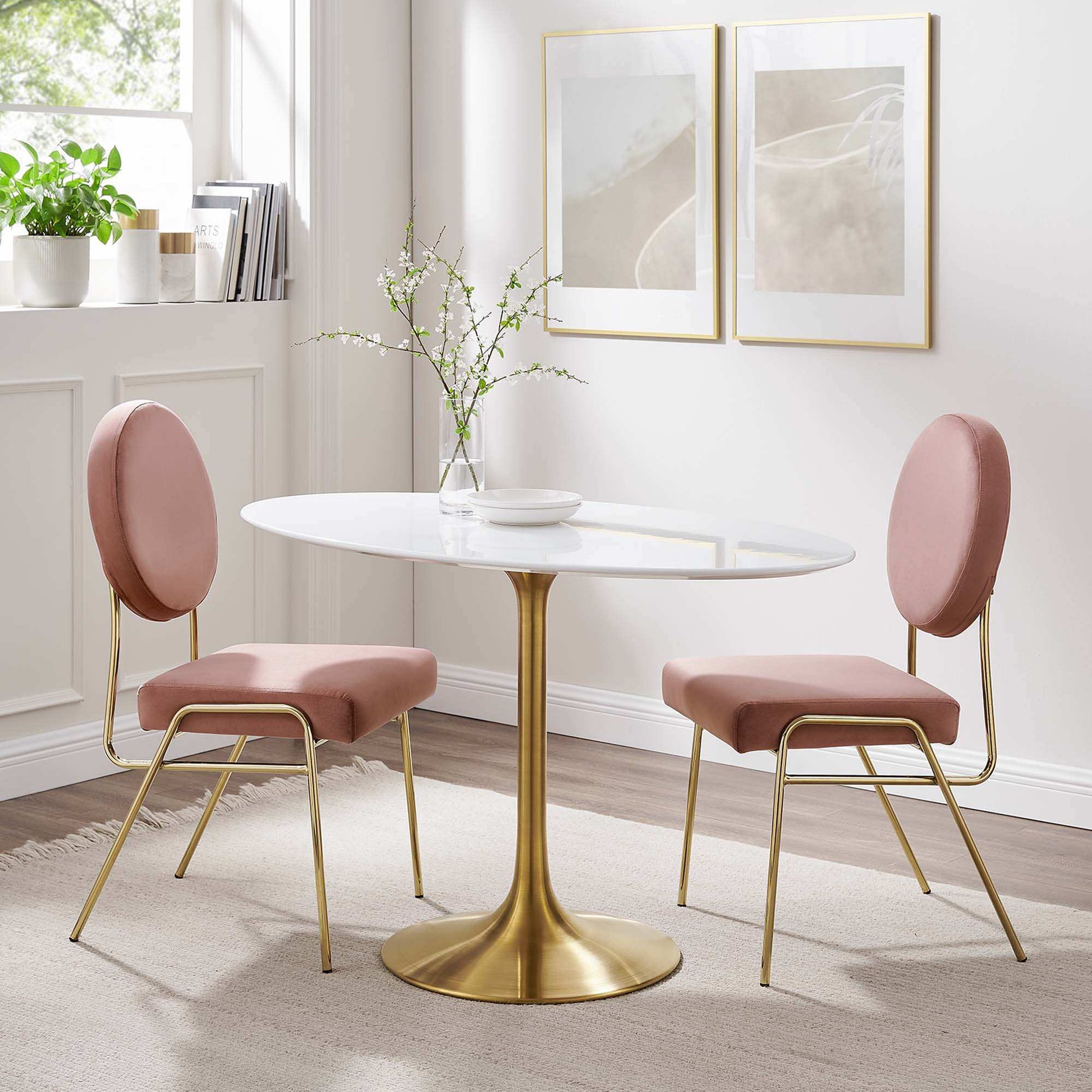 Lippa 48" Oval Wood Dining Table by Modway - Best Buy Furniture