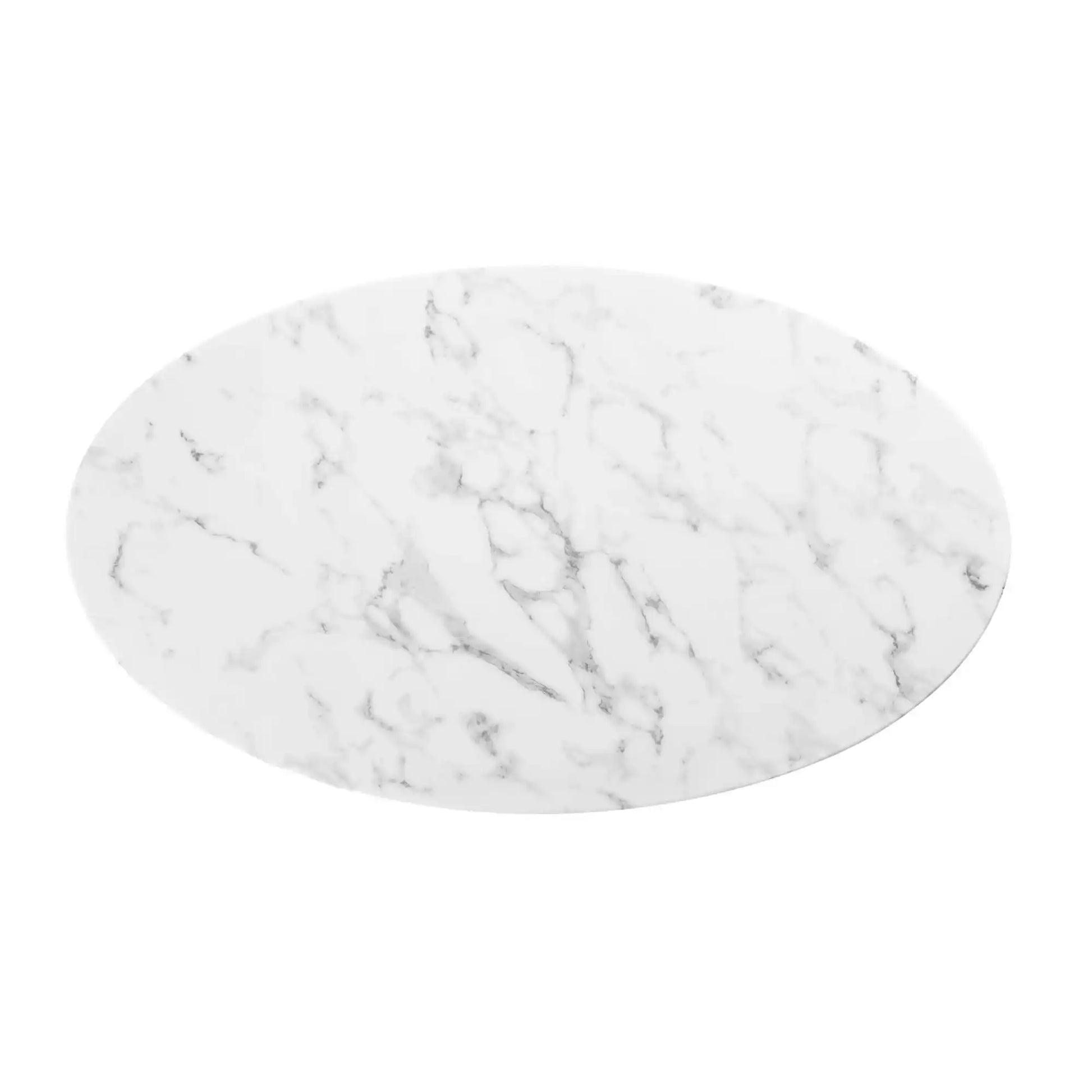 Lippa 48" Oval Faux Marble Dining Table by Modway - Best Buy Furniture