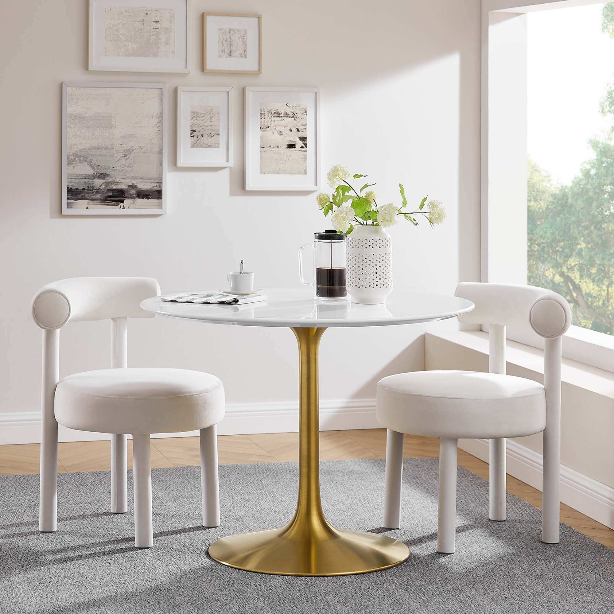 Lippa 40" Round Wood Dining Table by Modway - Best Buy Furniture