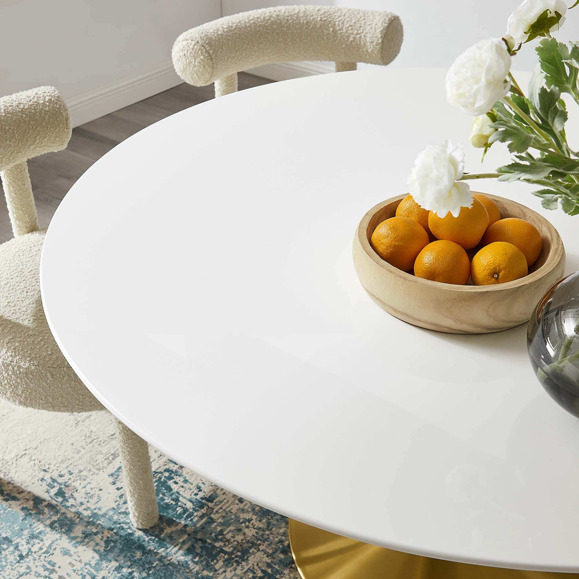 Lippa 54" Round Wood Dining Table by Modway - Best Buy Furniture