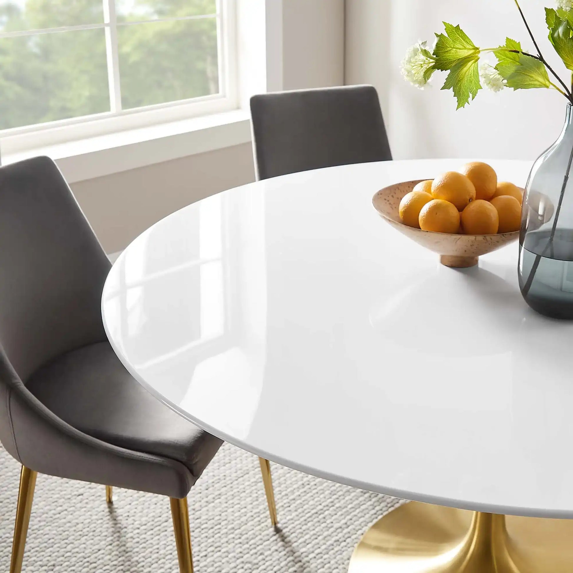 Lippa 60" Round Wood Dining Table by Modway - Best Buy Furniture