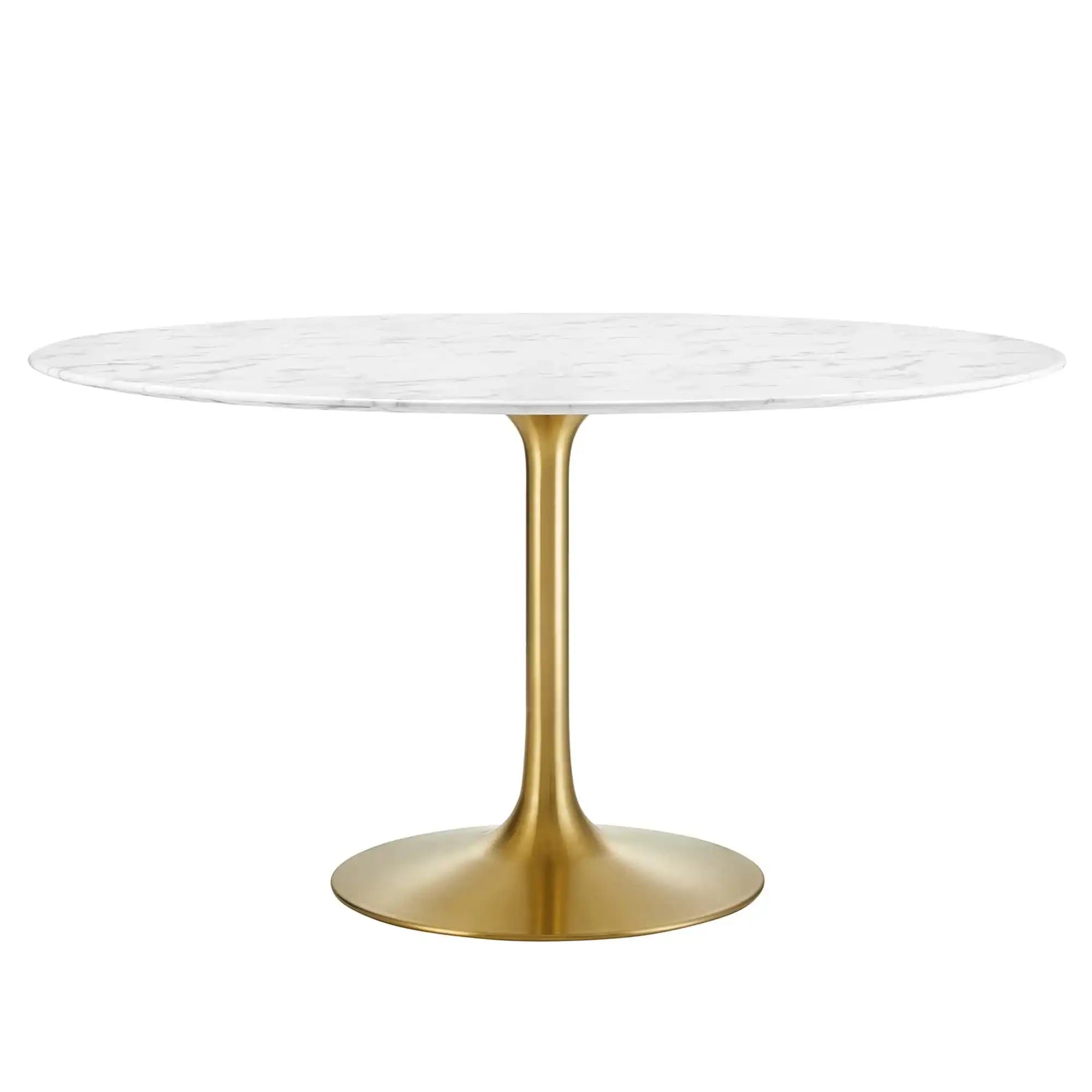 Lippa 54" Round Faux Marble Dining Table by Modway - Best Buy Furniture