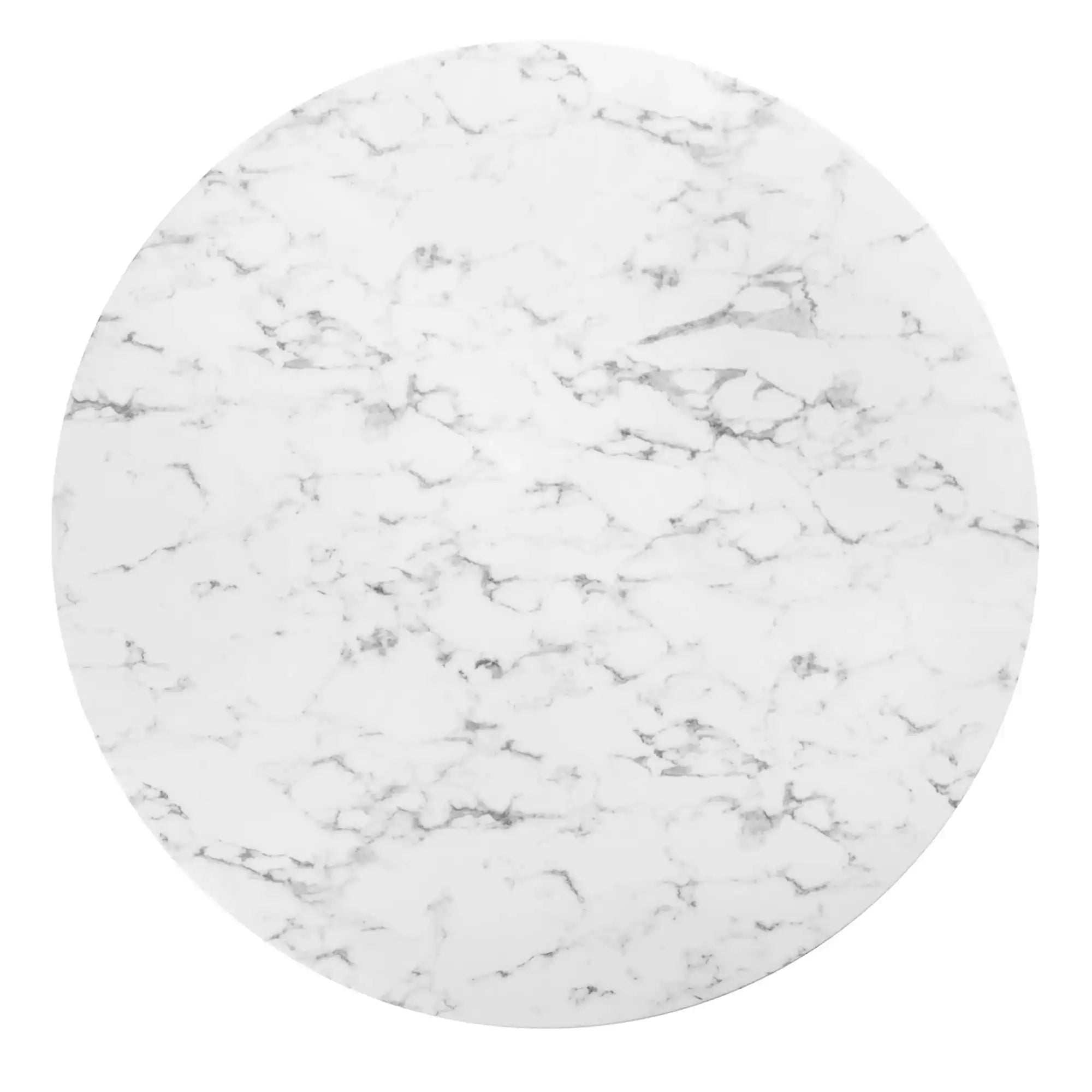 Lippa 60" Round Faux Marble Dining Table by Modway - Best Buy Furniture