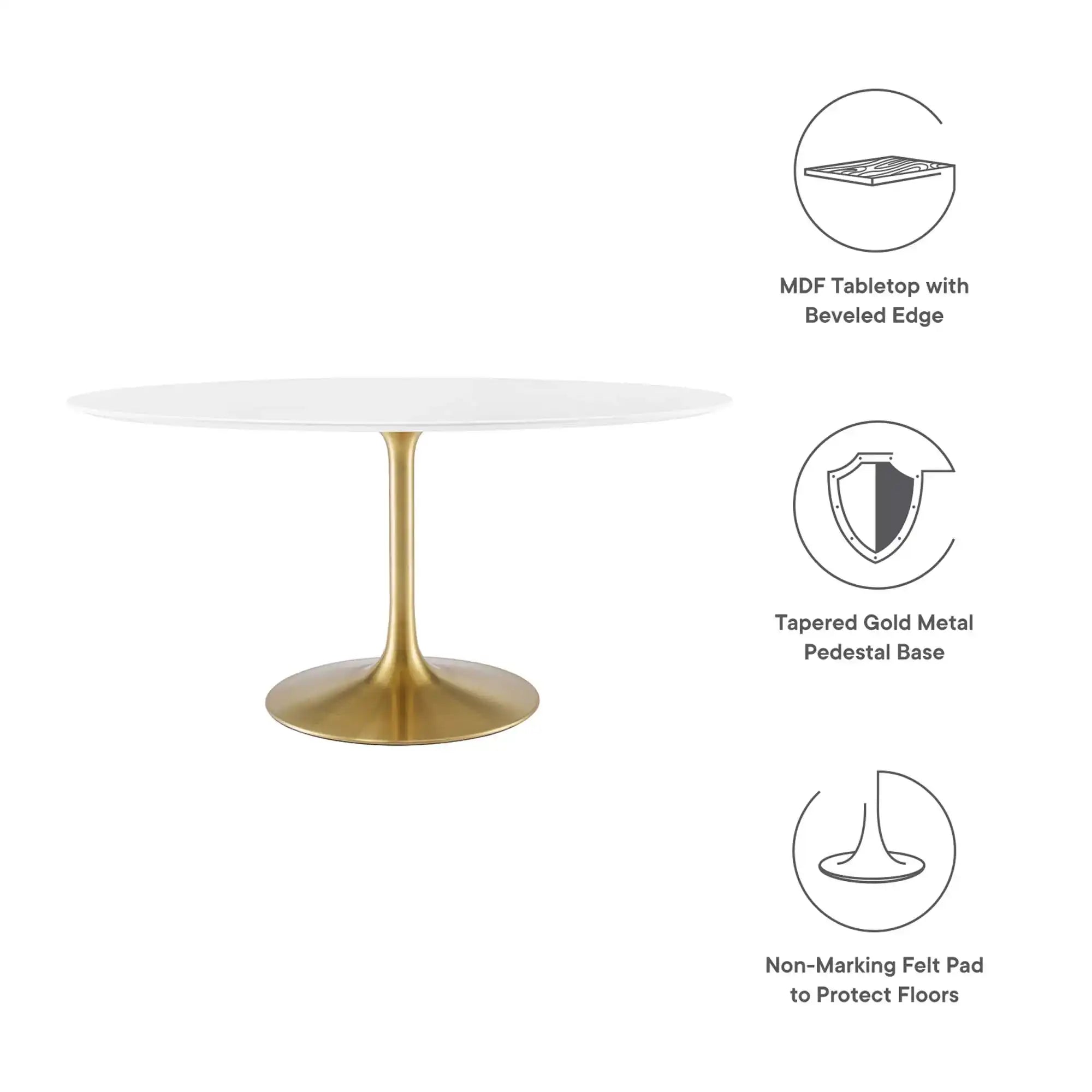Lippa 60" Oval Wood Dining Table by Modway - Best Buy Furniture