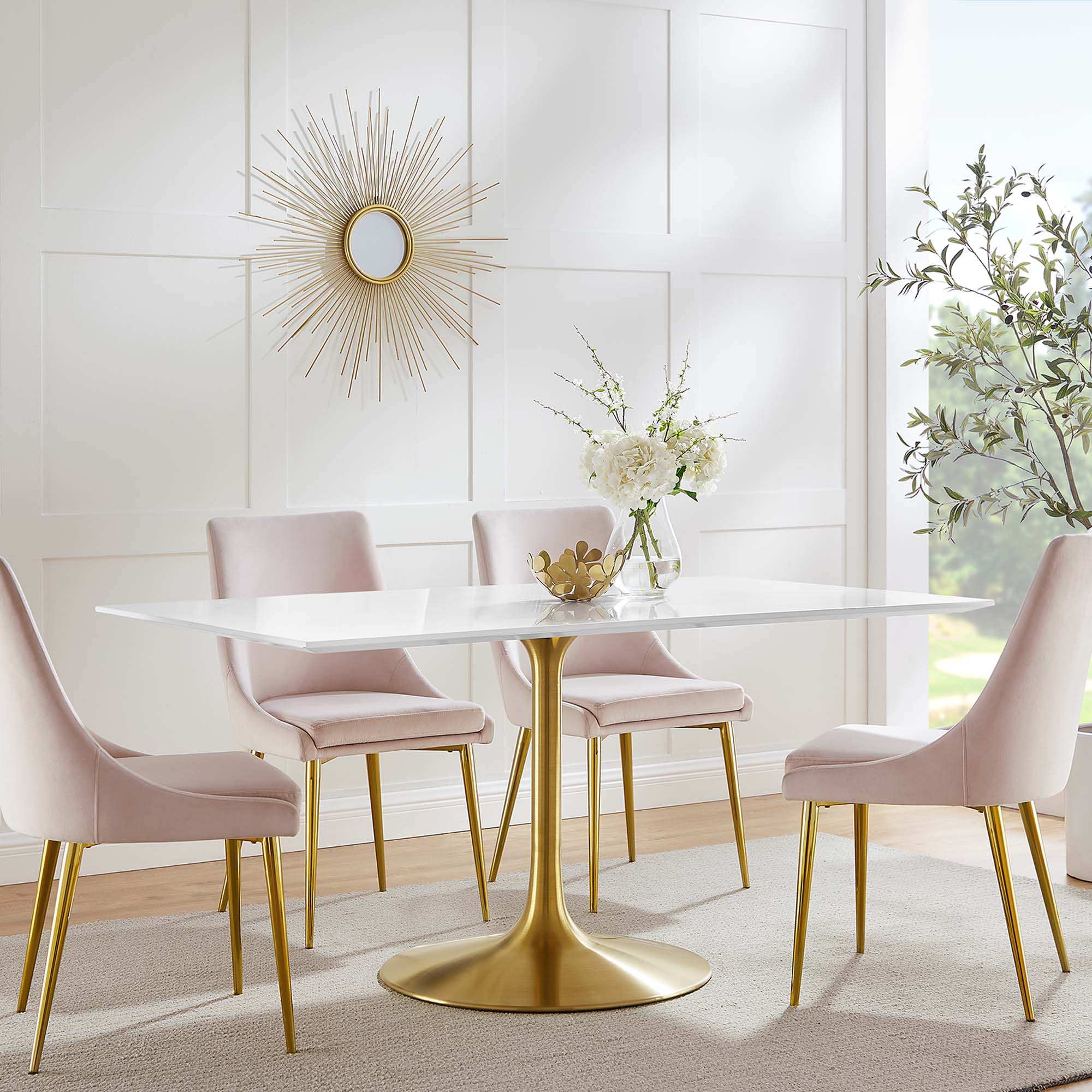 Lippa 60" Rectangular Wood Dining Table by Modway - Best Buy Furniture
