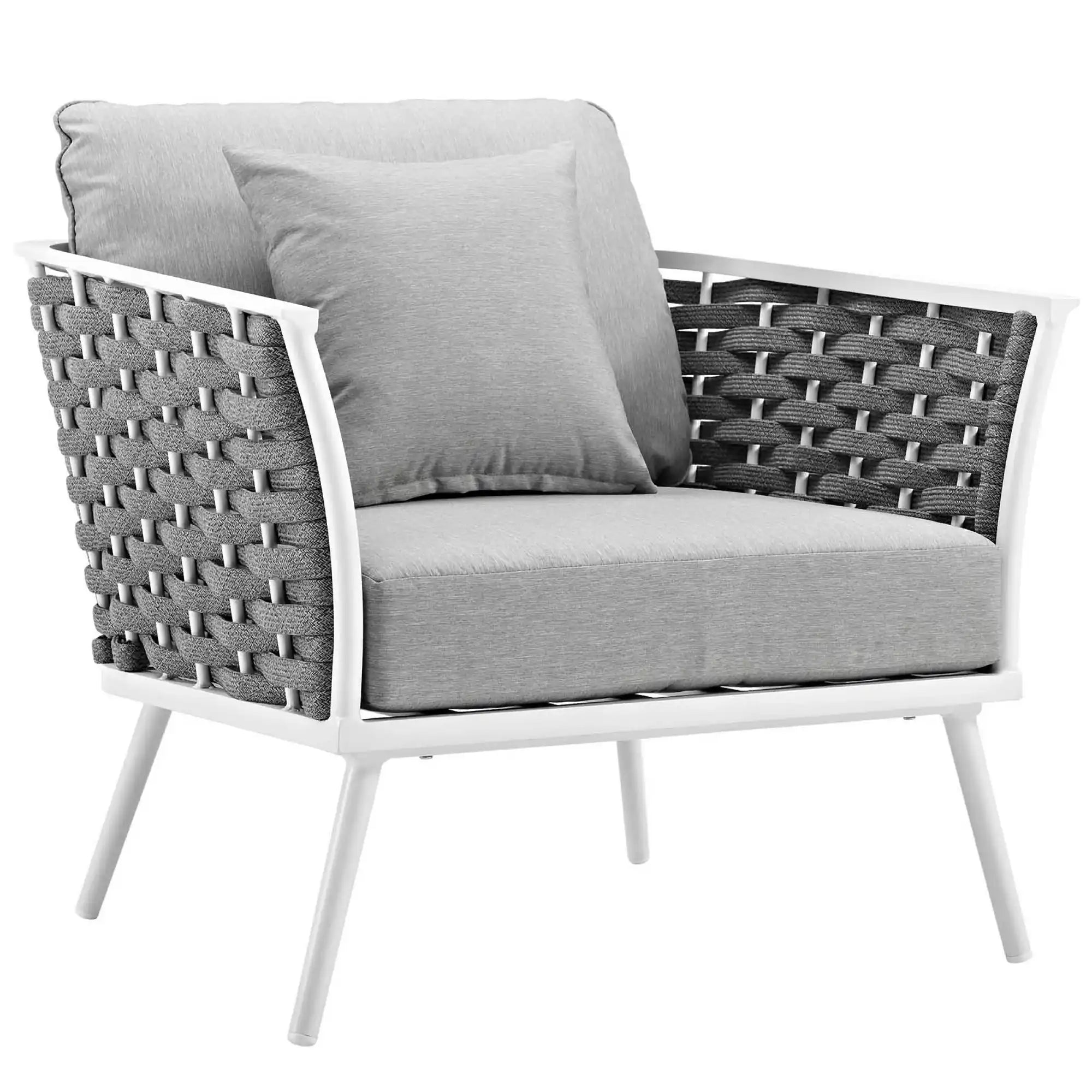 Stance 5 Piece Outdoor Patio Aluminum Sectional Sofa Set by Modway - Best Buy Furniture