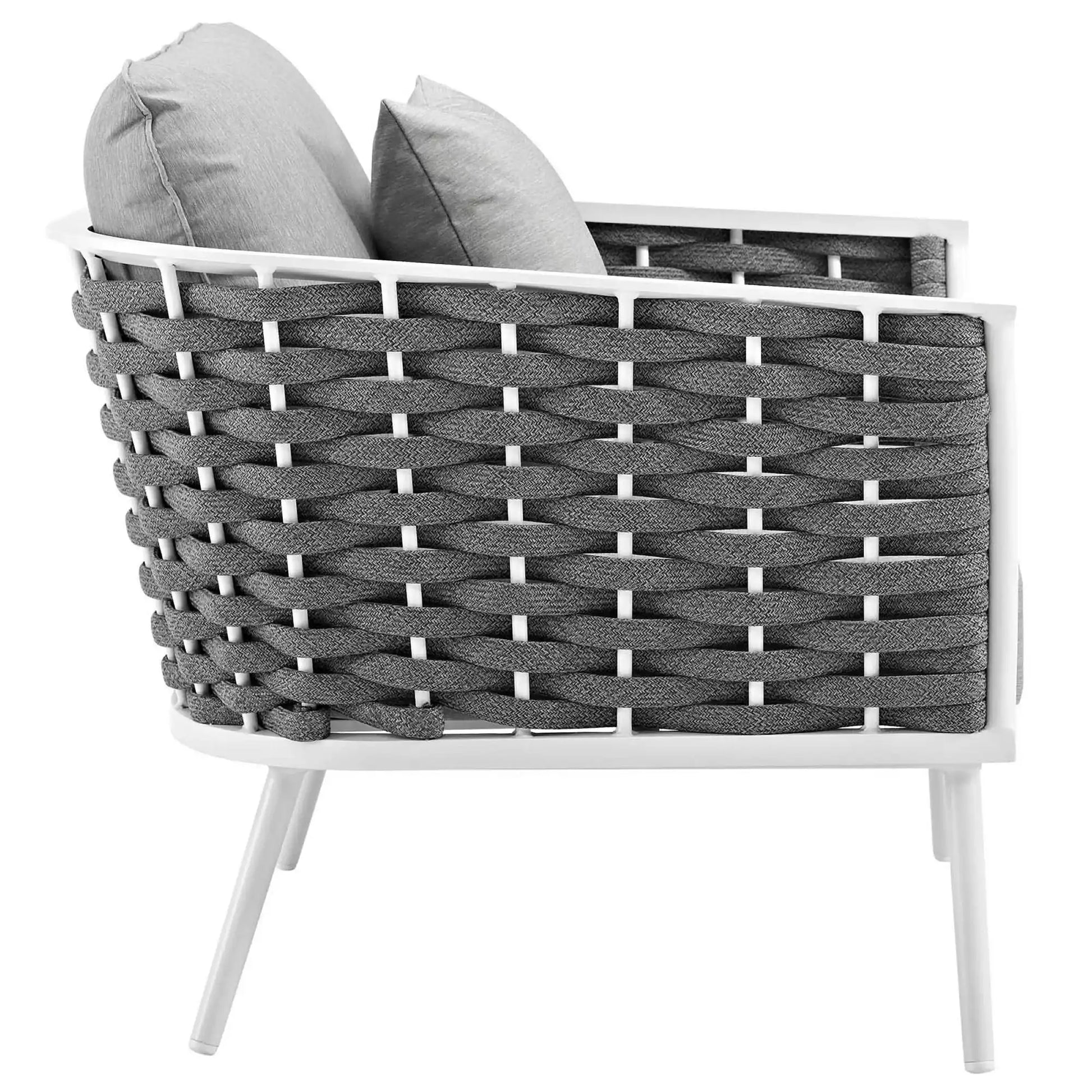 Stance 5 Piece Outdoor Patio Aluminum Sectional Sofa Set by Modway - Best Buy Furniture
