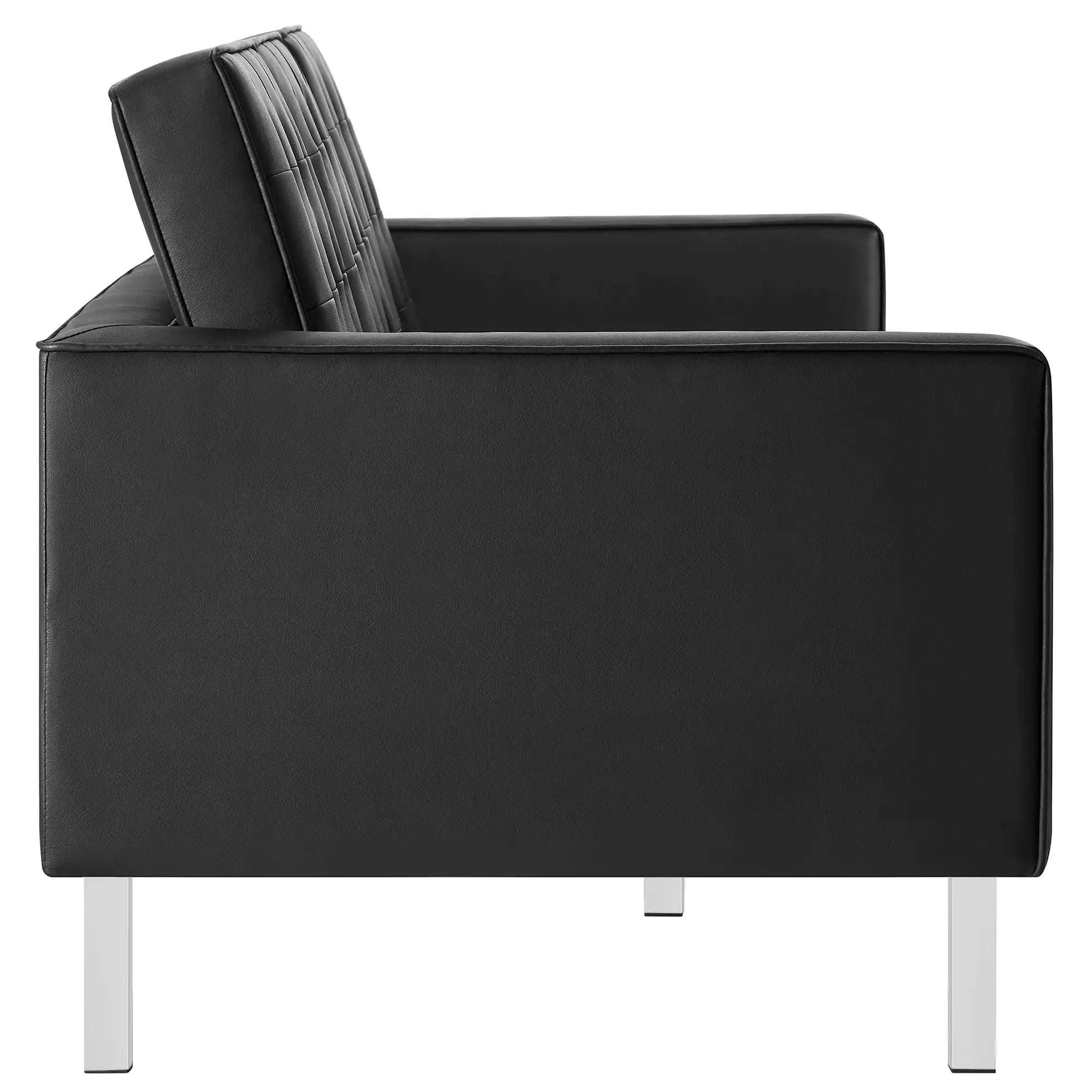 Loft Tufted Vegan Leather Sofa by Modway - Best Buy Furniture