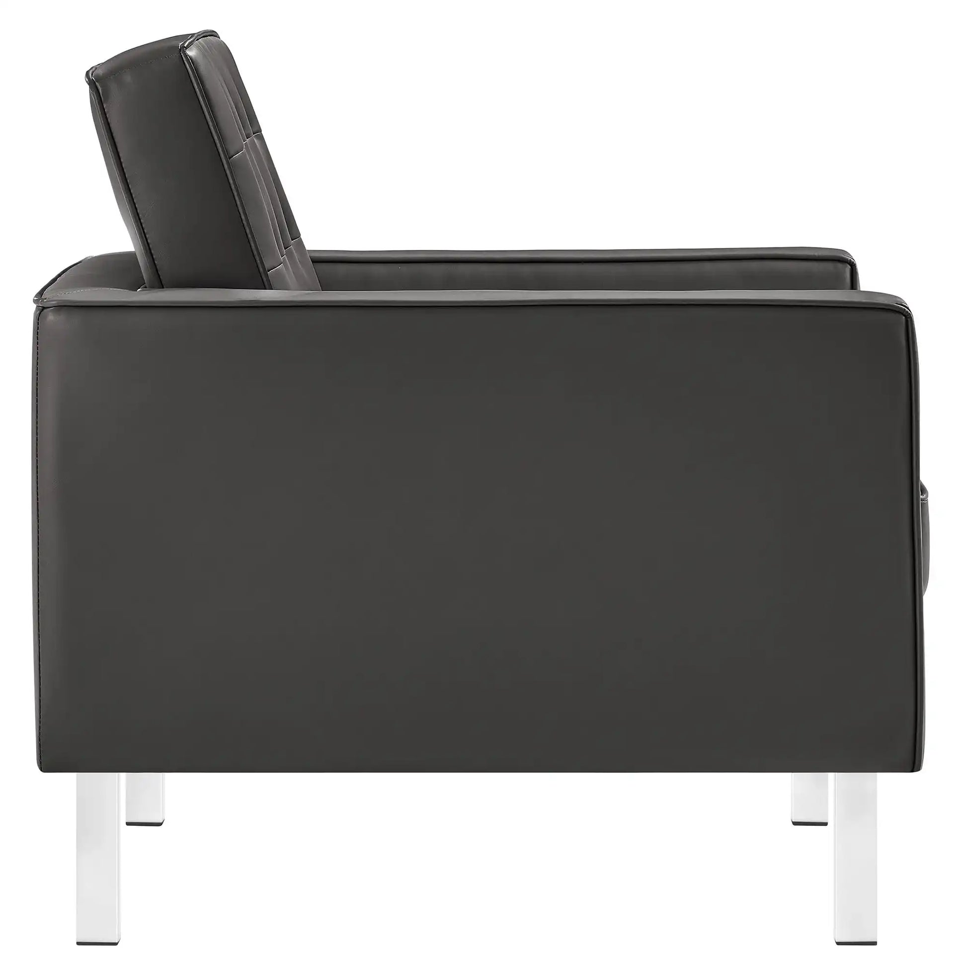 Loft Tufted Vegan Leather Armchair - Best Buy Furniture