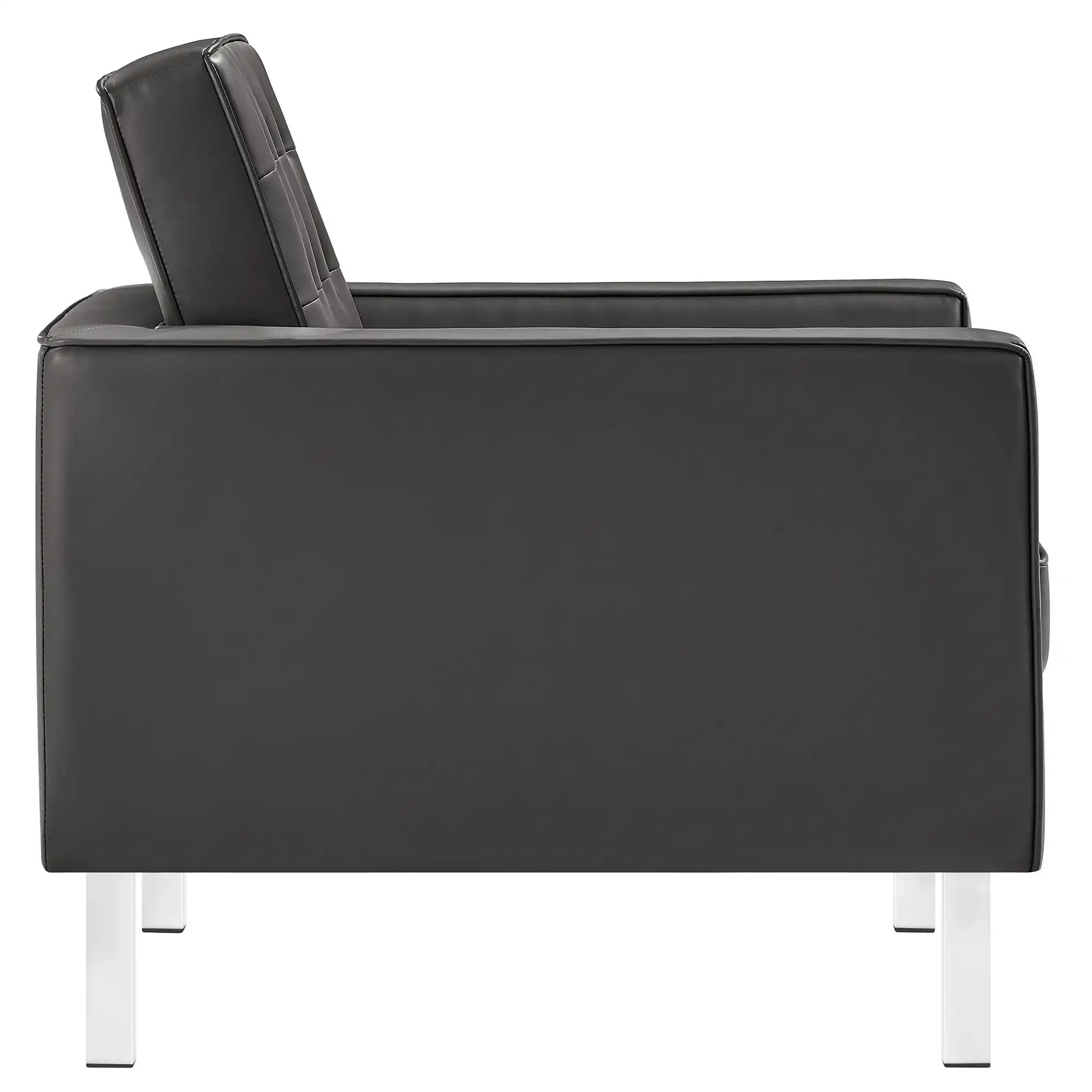 Loft Tufted Vegan Leather Armchair - Best Buy Furniture