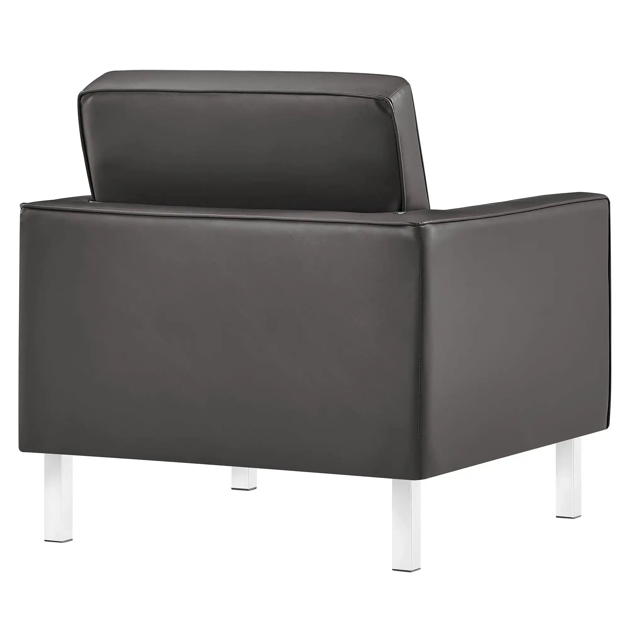 Loft Tufted Vegan Leather Armchair - Best Buy Furniture