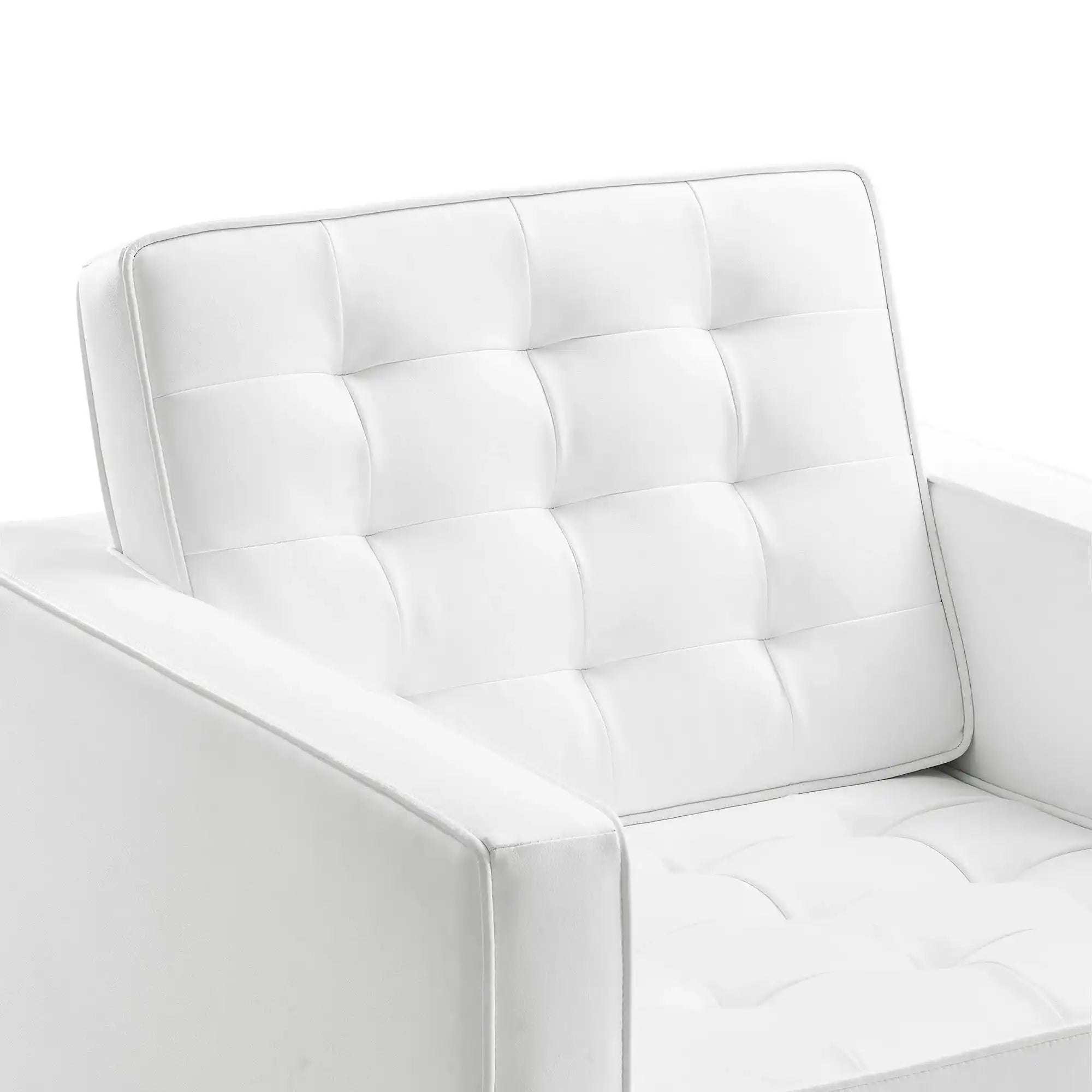 Loft Tufted Vegan Leather Armchair - Best Buy Furniture