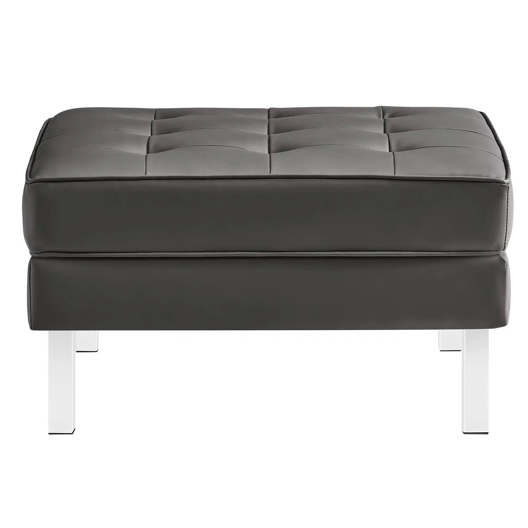 Loft Tufted Vegan Leather Armchair and Ottoman Set by Modway - Best Buy Furniture