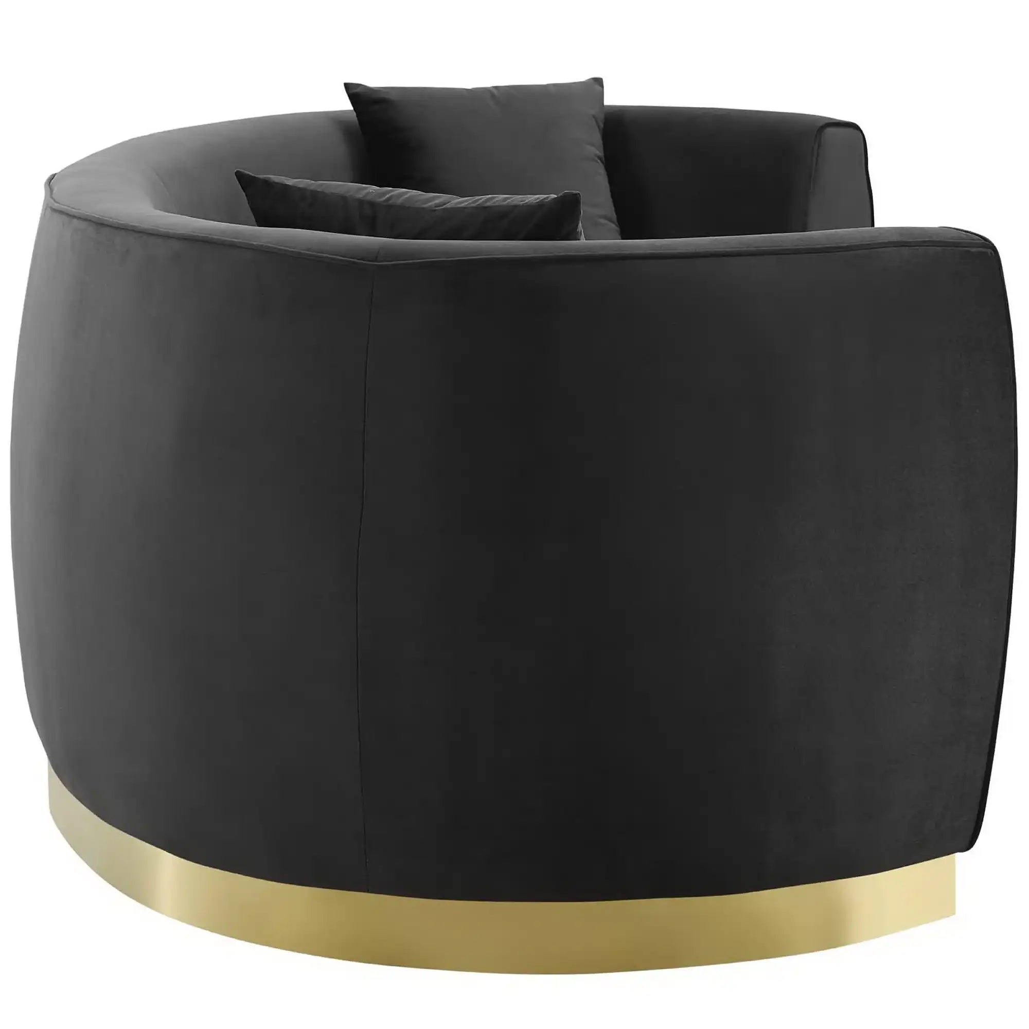 Resolute Curved Performance Velvet Sofa by Modway - Best Buy Furniture