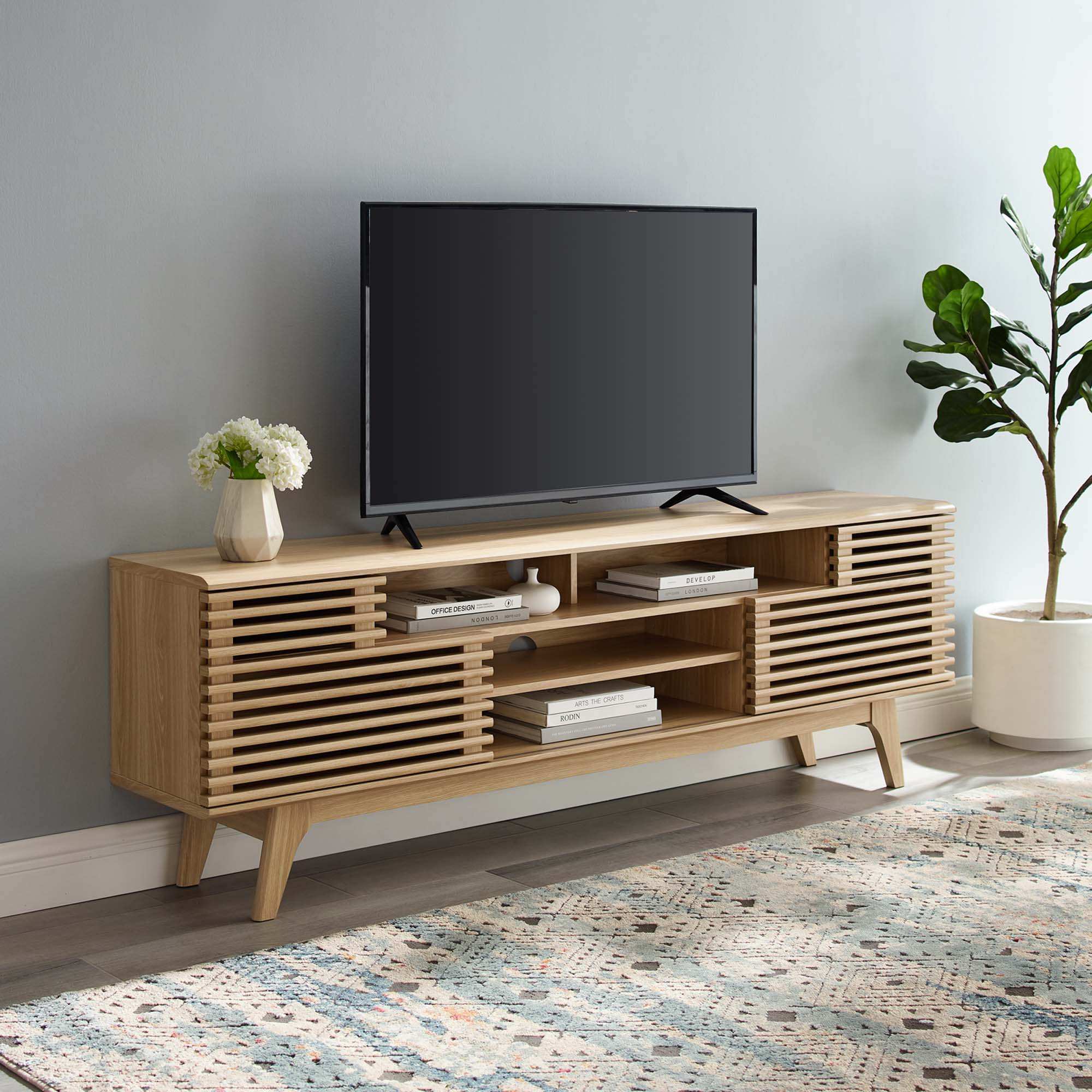 Render 71" Media Console TV Stand by Modway - Best Buy Furniture