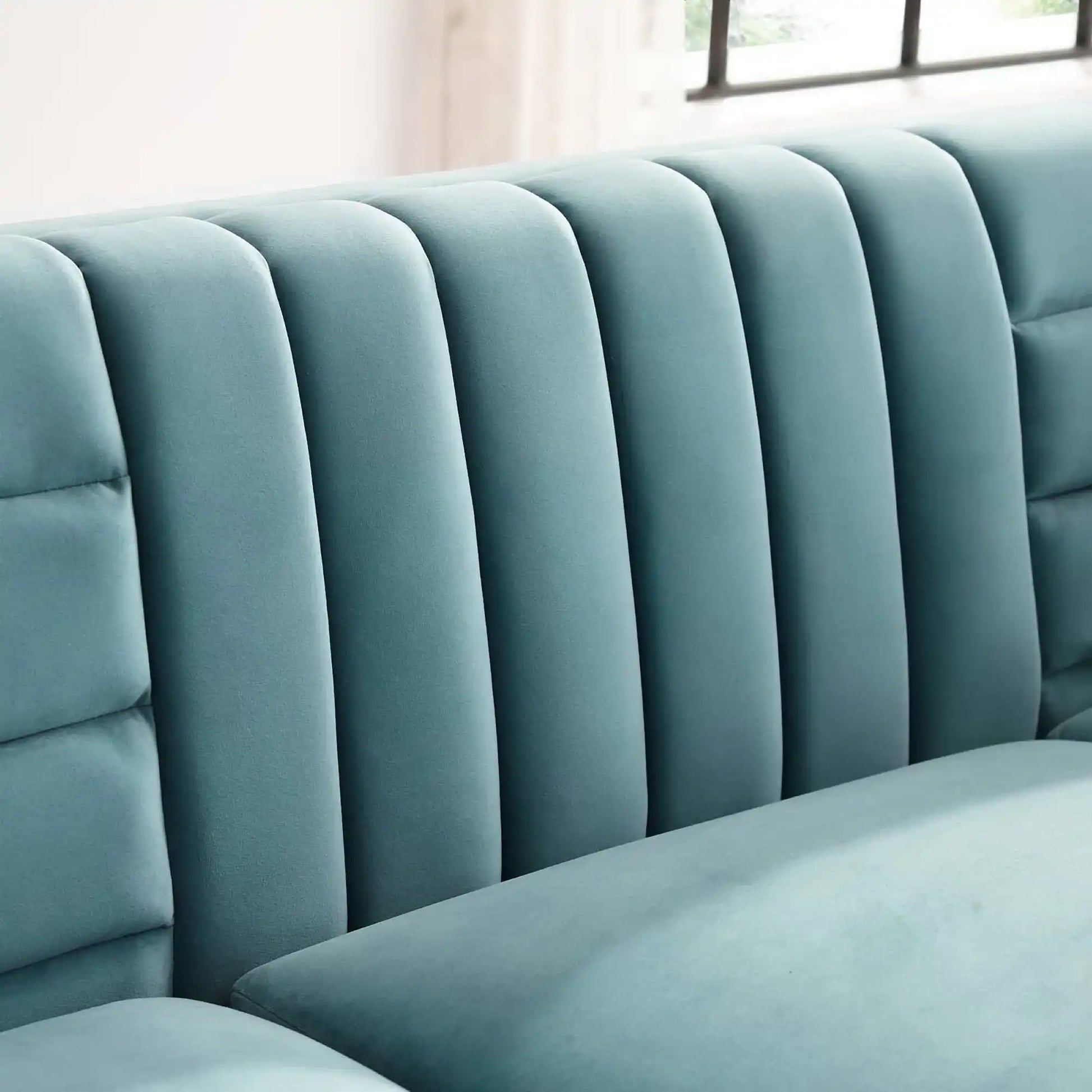Ingenuity Channel Tufted Performance Velvet Sofa by Modway - Best Buy Furniture