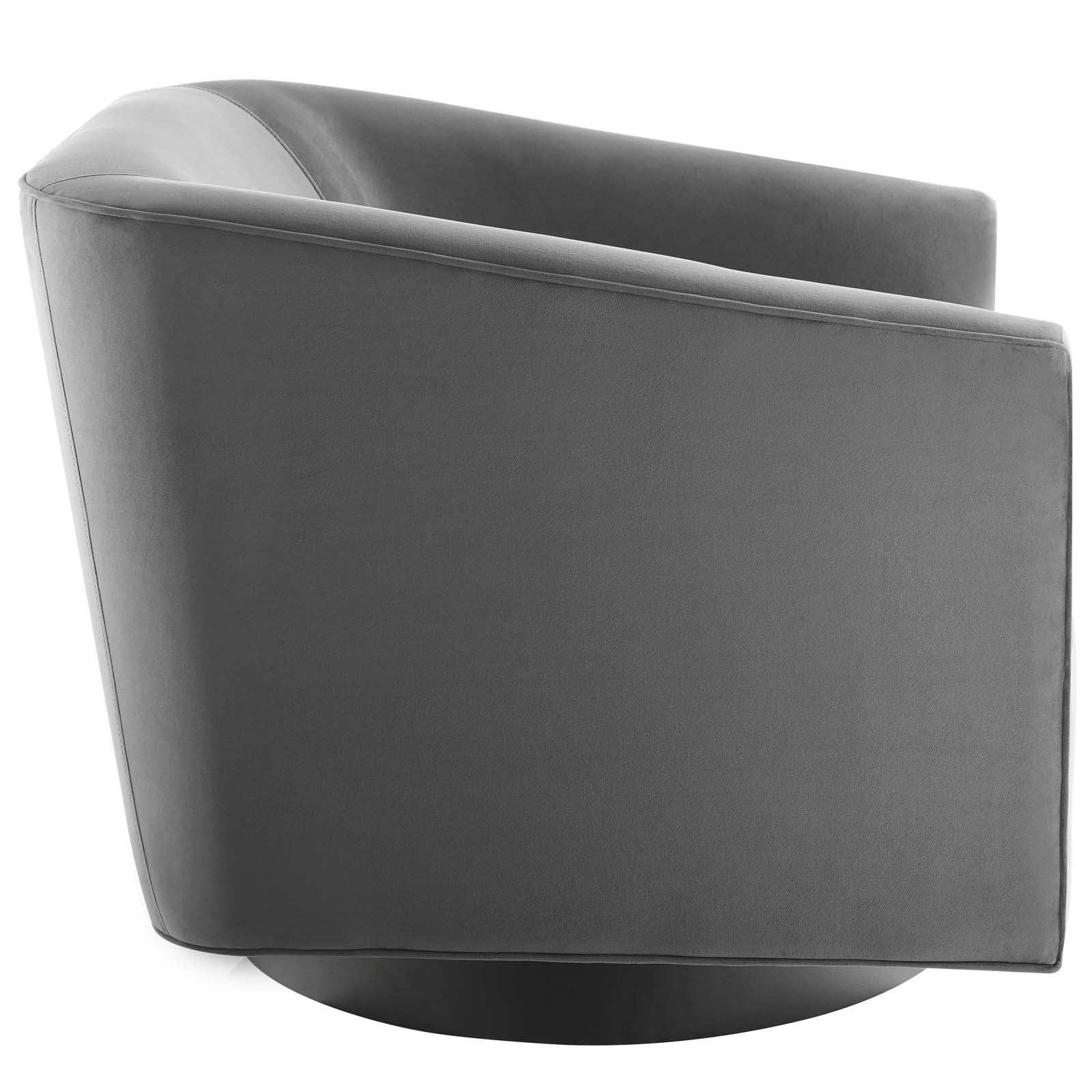 Twist Accent Lounge Performance Velvet Swivel Chair - Best Buy Furniture