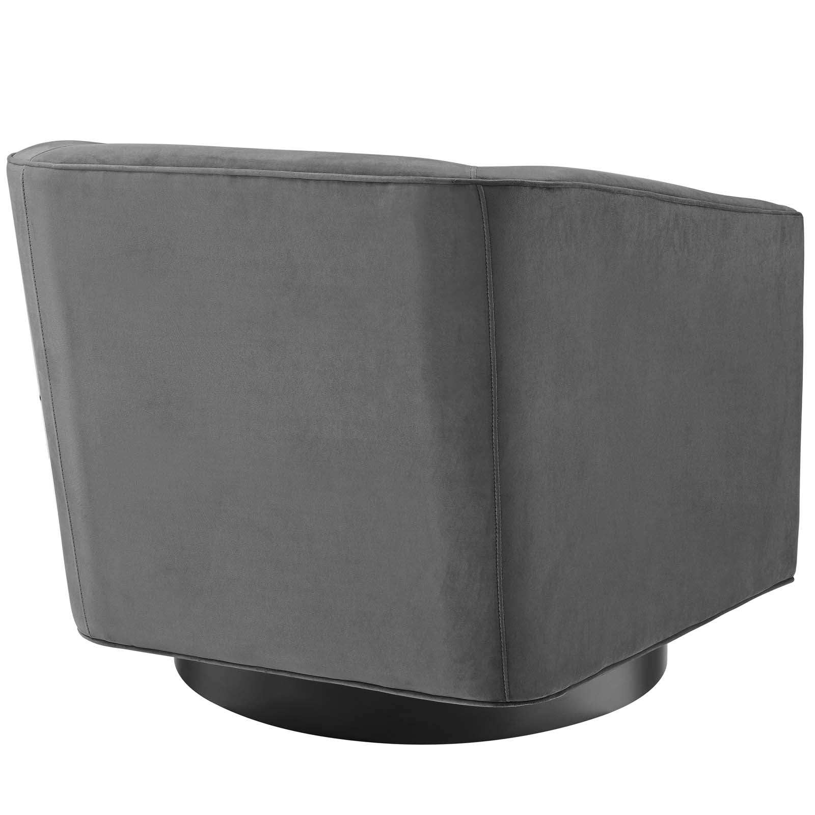 Twist Accent Lounge Performance Velvet Swivel Chair - Best Buy Furniture