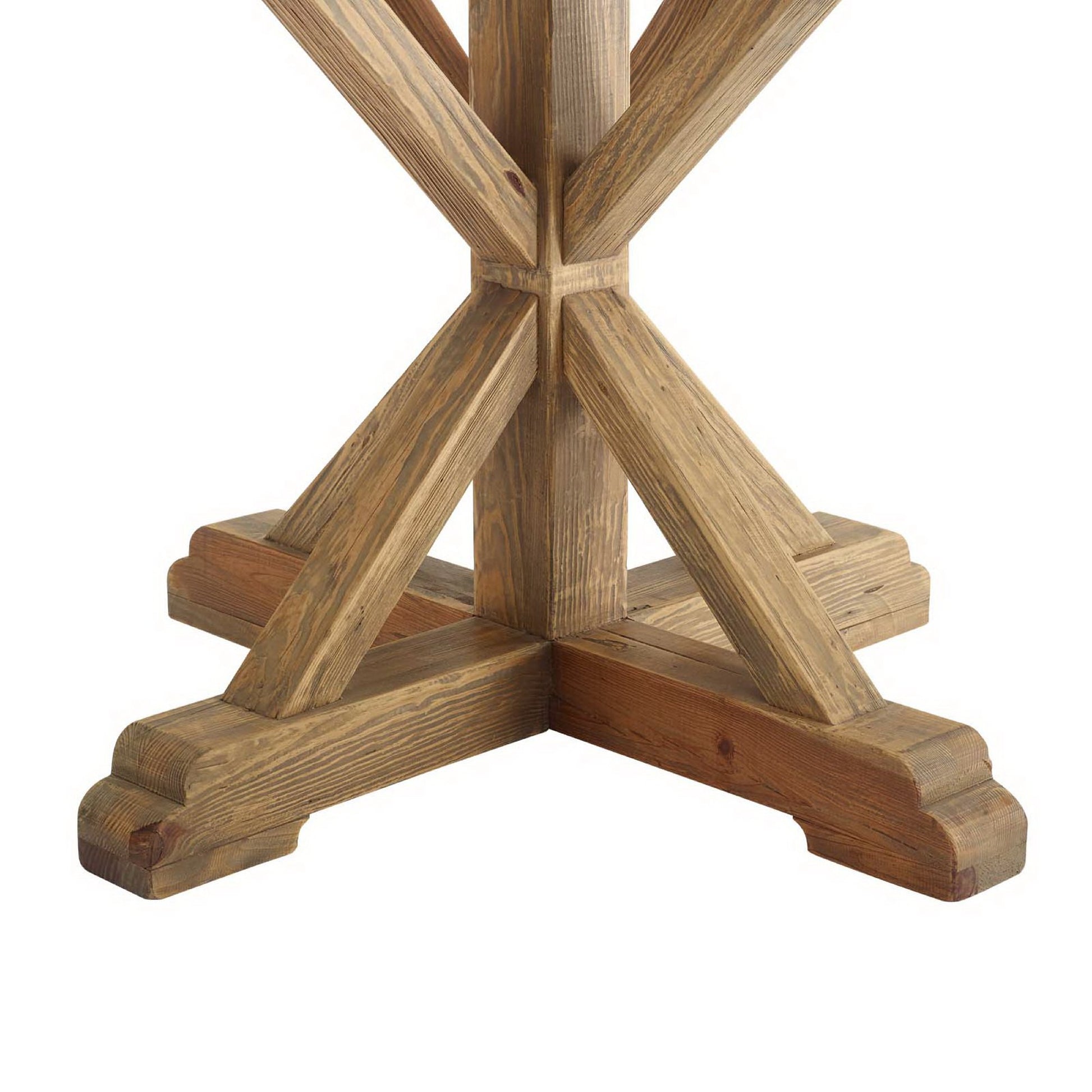 Stitch 59" Round Pine Wood Dining Table by Modway - Best Buy Furniture