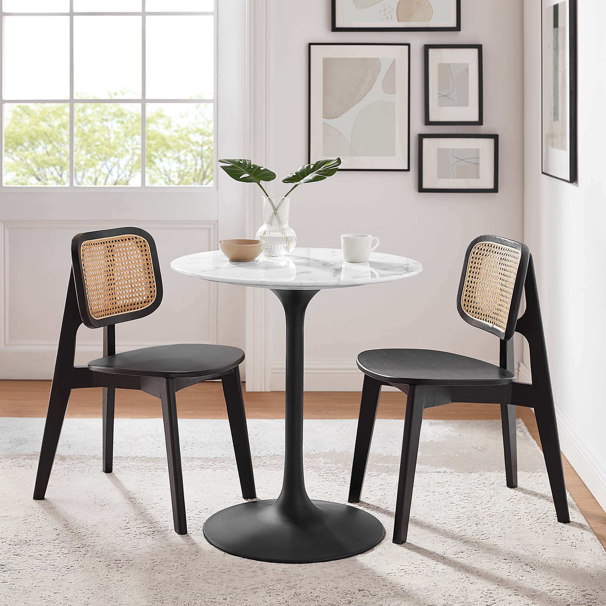 Lippa 28" Round Faux Marble Dining Table by Modway - Best Buy Furniture