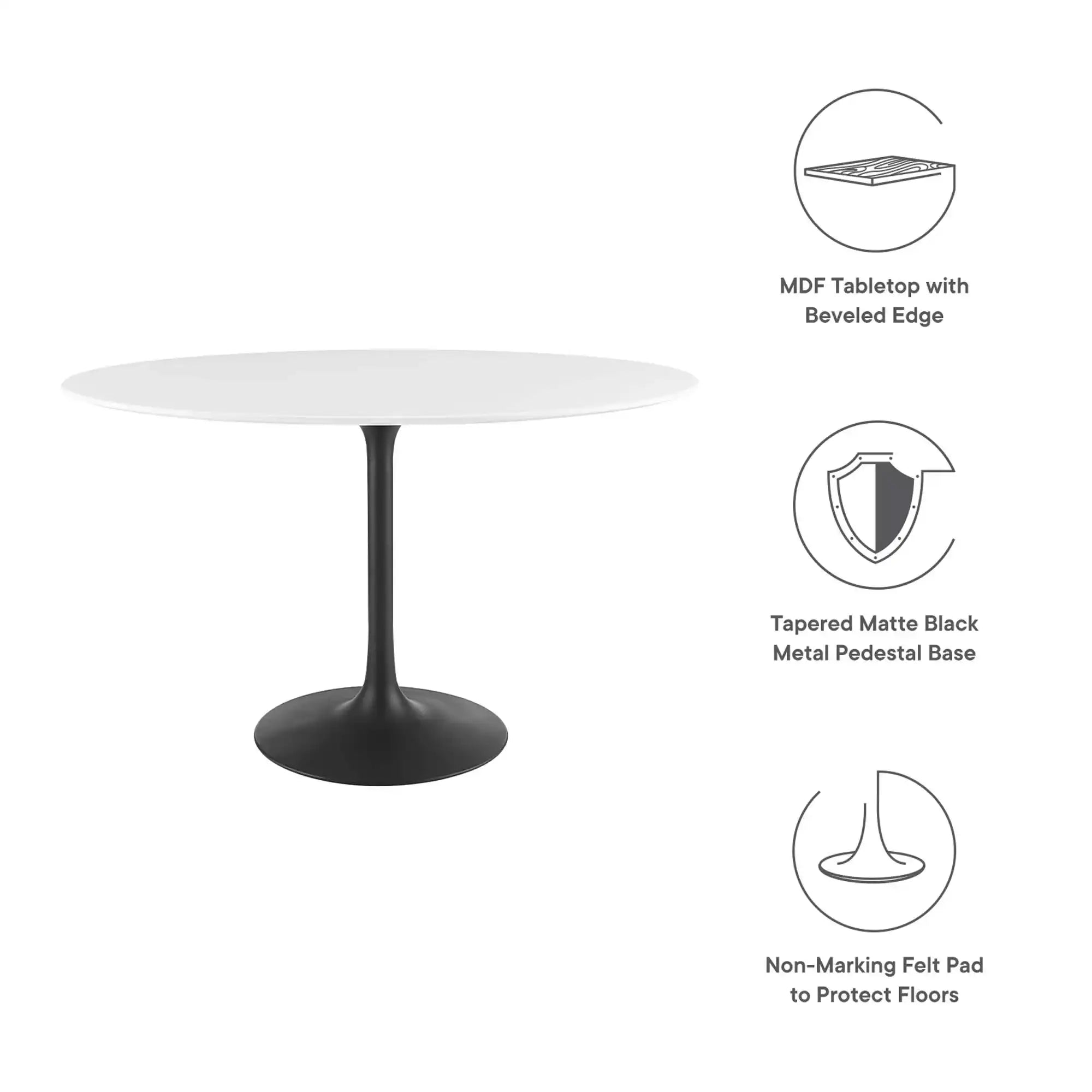Lippa 48" Oval Wood Dining Table by Modway - Best Buy Furniture