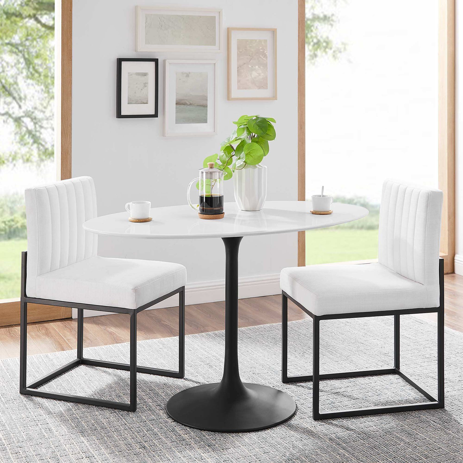 Lippa 48" Oval Wood Dining Table by Modway - Best Buy Furniture