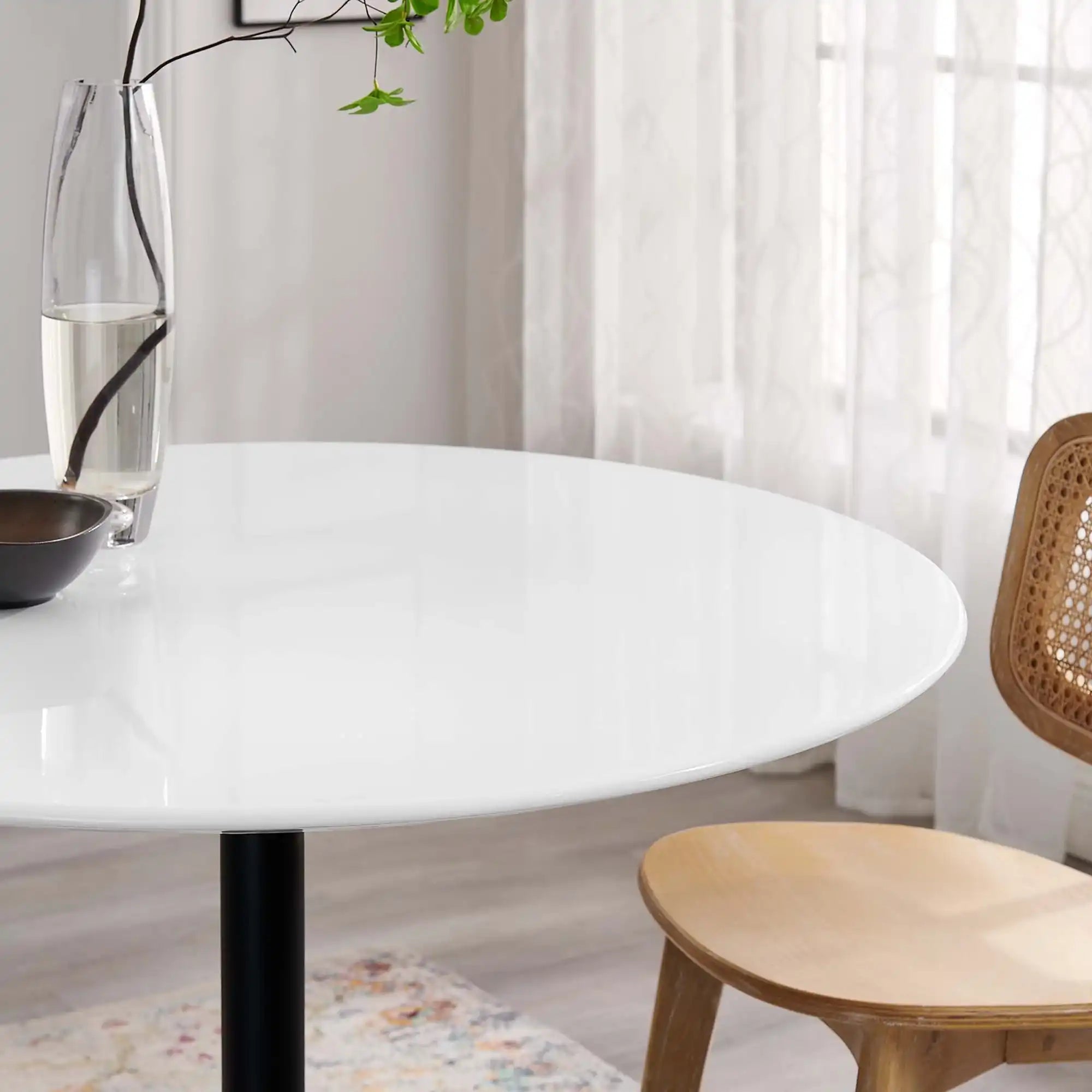 Lippa 40" Round Wood Dining Table by Modway - Best Buy Furniture
