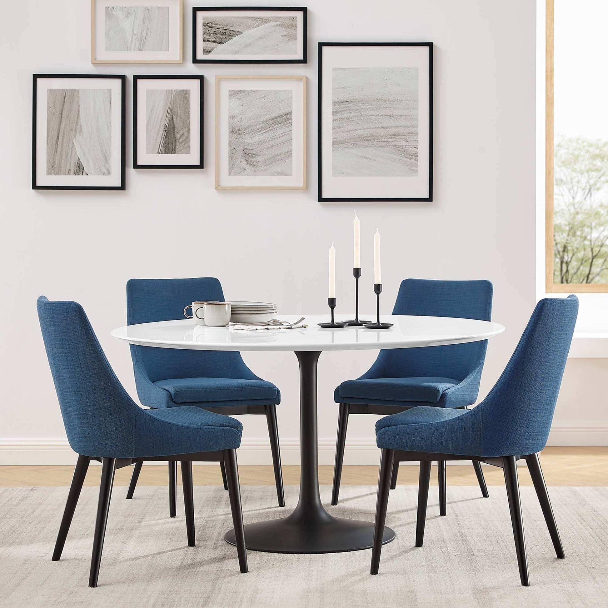 Lippa 54" Round Wood Dining Table by Modway - Best Buy Furniture